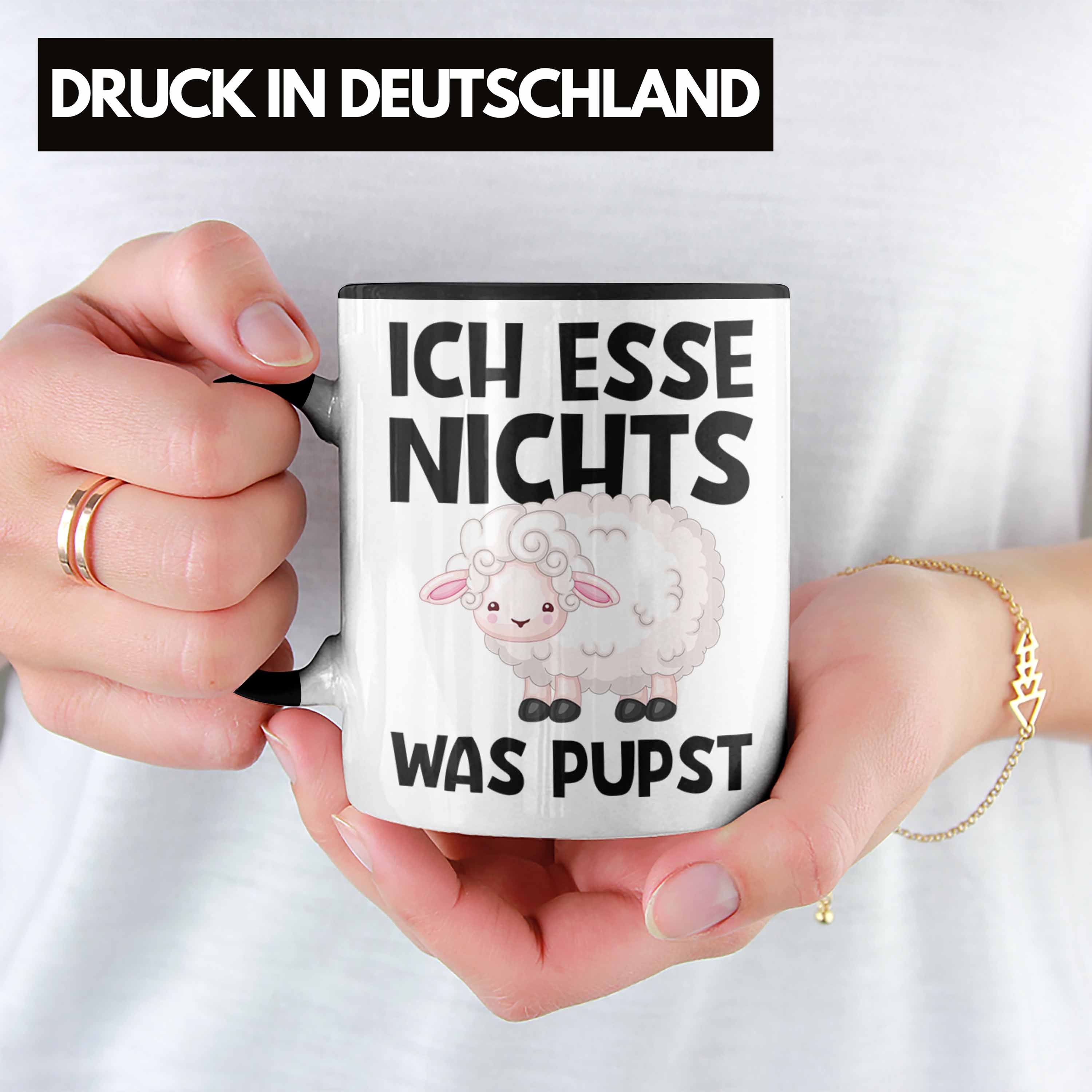 Trendation Pupst - Ich Schwarz Esse Tasse Was Tasse Veganer Trendation Nichts Tierschu Geschenk