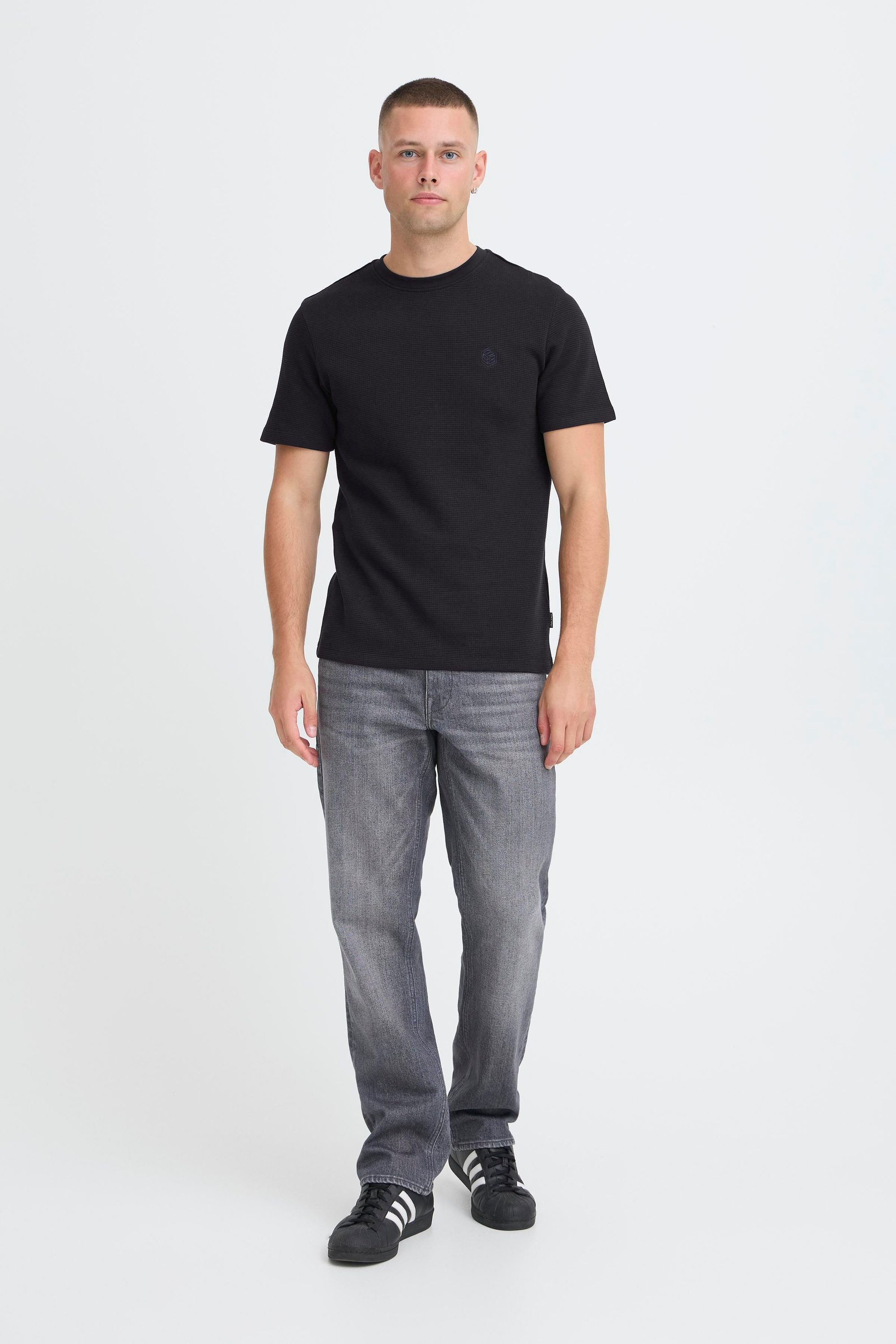 Blend Rundhalsshirt BHFort Basic T-Shirt mit Rundhalsausschnitt