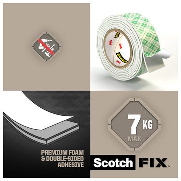 3M Klebeband Scotch-Fix Innenmontageband 4496G-1915-P, 19 mm x 1,5 m