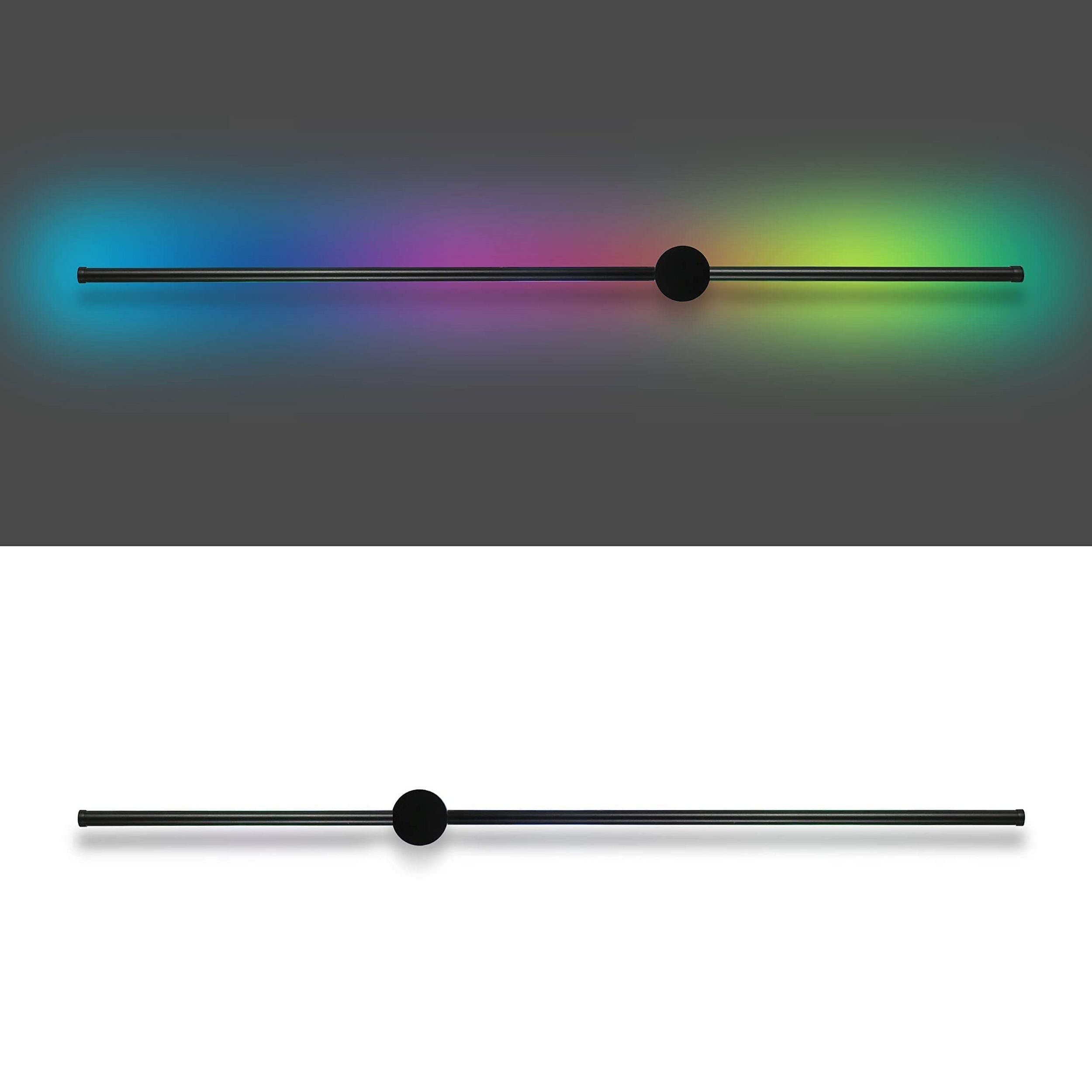 ZMH LED Wandleuchte Innen 8W 100CM Flurlamp RGB mit Fernbedienung Wohnzimmer Flur, Musikmodus, LED fest integriert, RGB. Reduzierter Preis € 49,99. Unverbindliche Preisempfehlung € 149,99