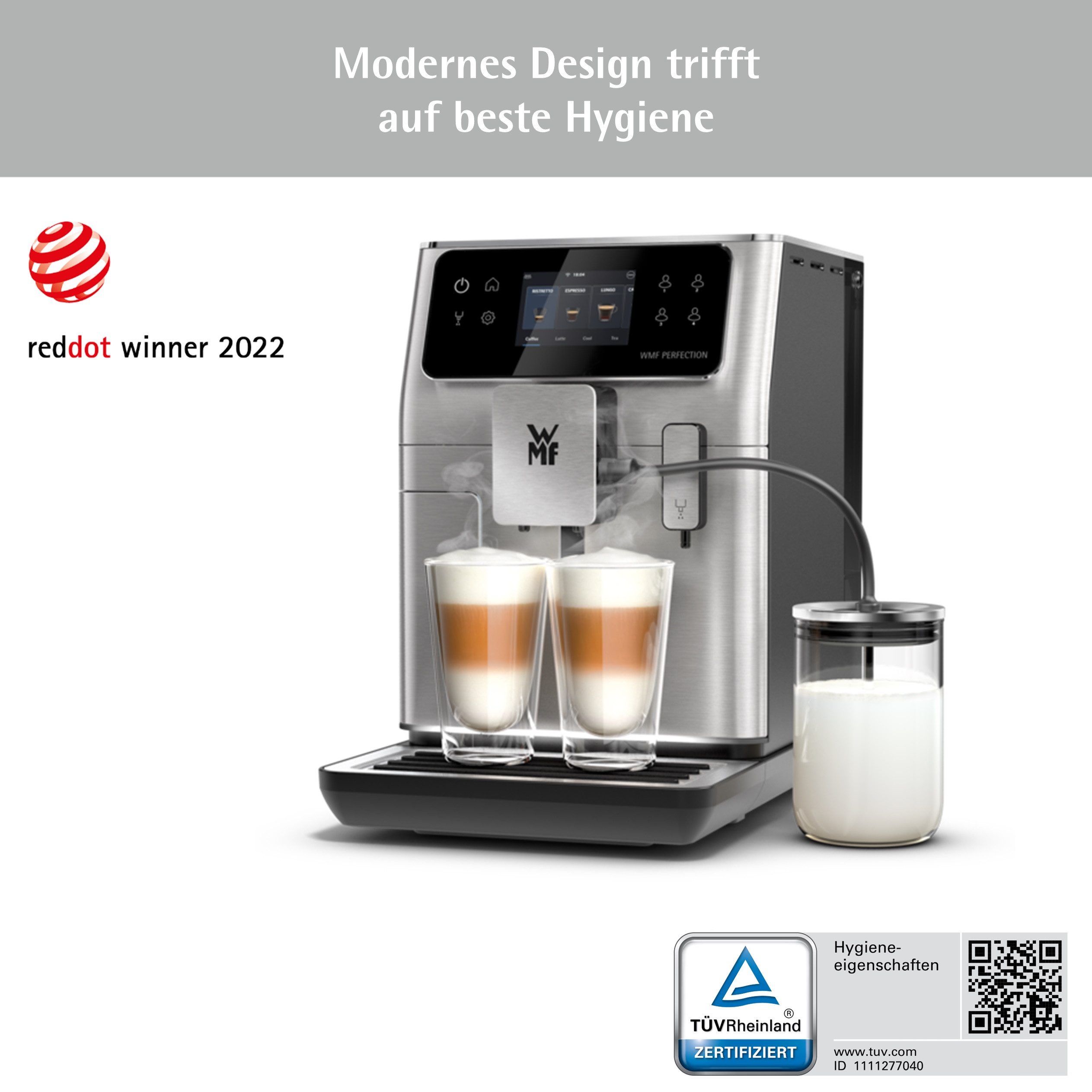 WMF Kaffeevollautomat, intuitive Bedienung