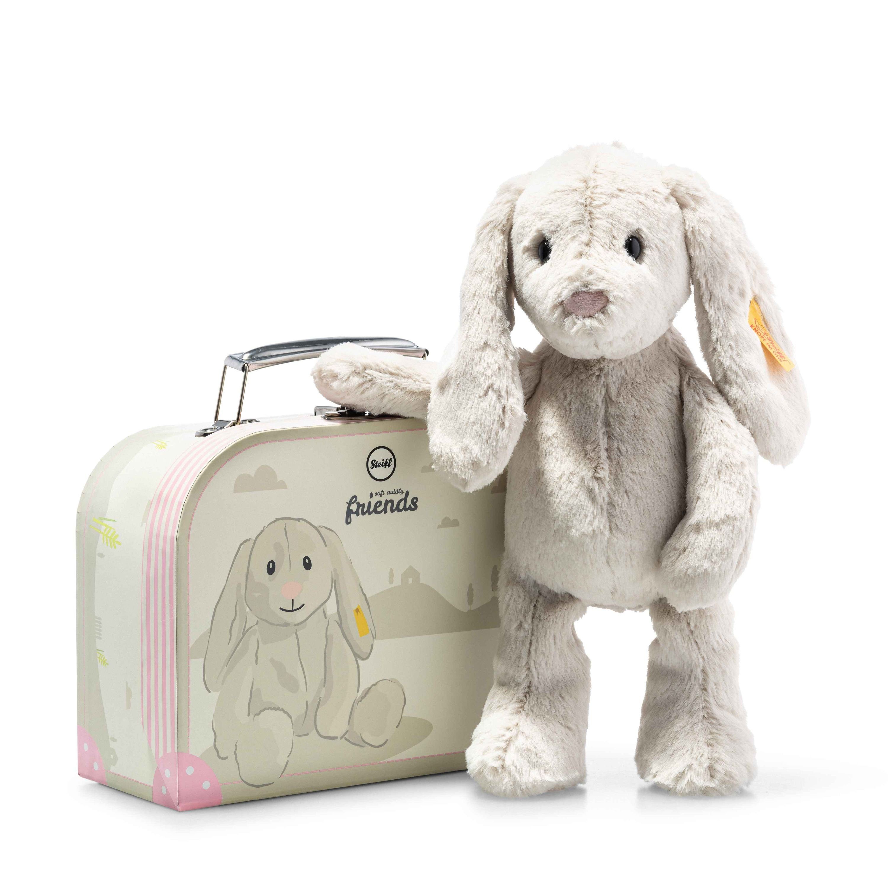 Kuscheltier Steiff Kuscheltier weich Soft Cuddly Friends Hoppie Hase im Koffer