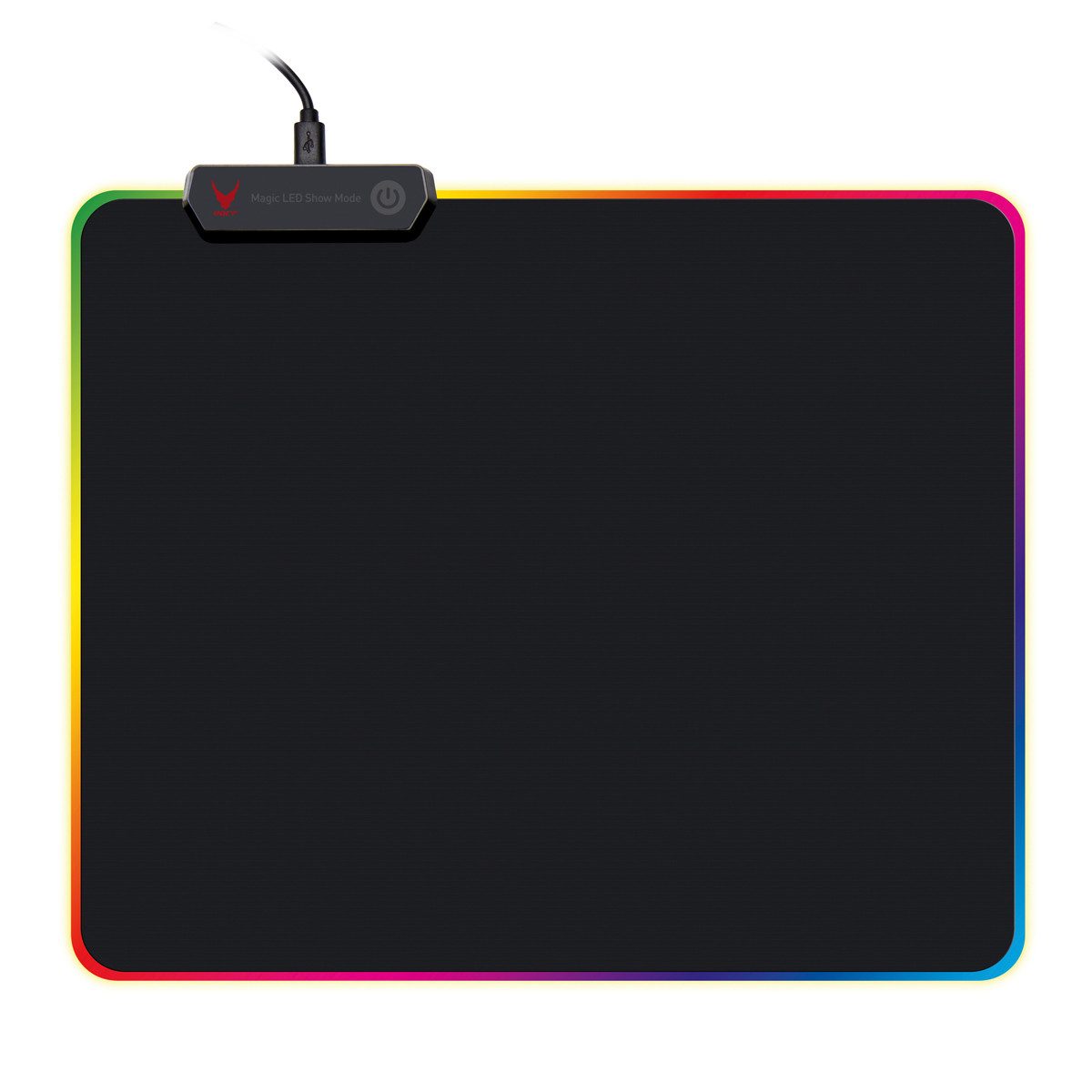 Varr Gaming Mauspad RGB Gaming Mauspad 25×30×0.4 cm mit Textiloberfläche