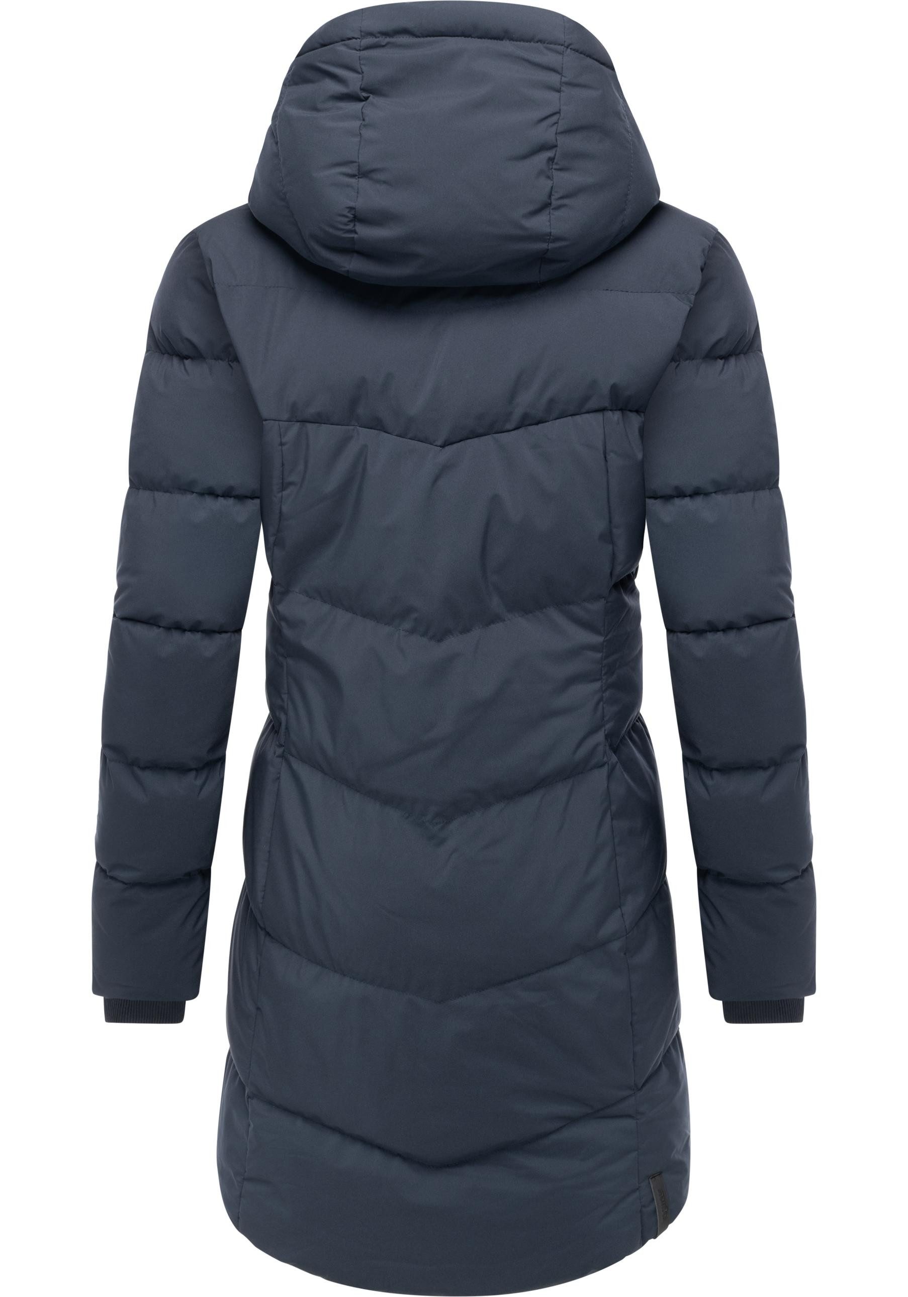 Ragwear Wintermantel Pavla Soft YOUMODO Wasserdichter Steppmantel mit Fleecekragen