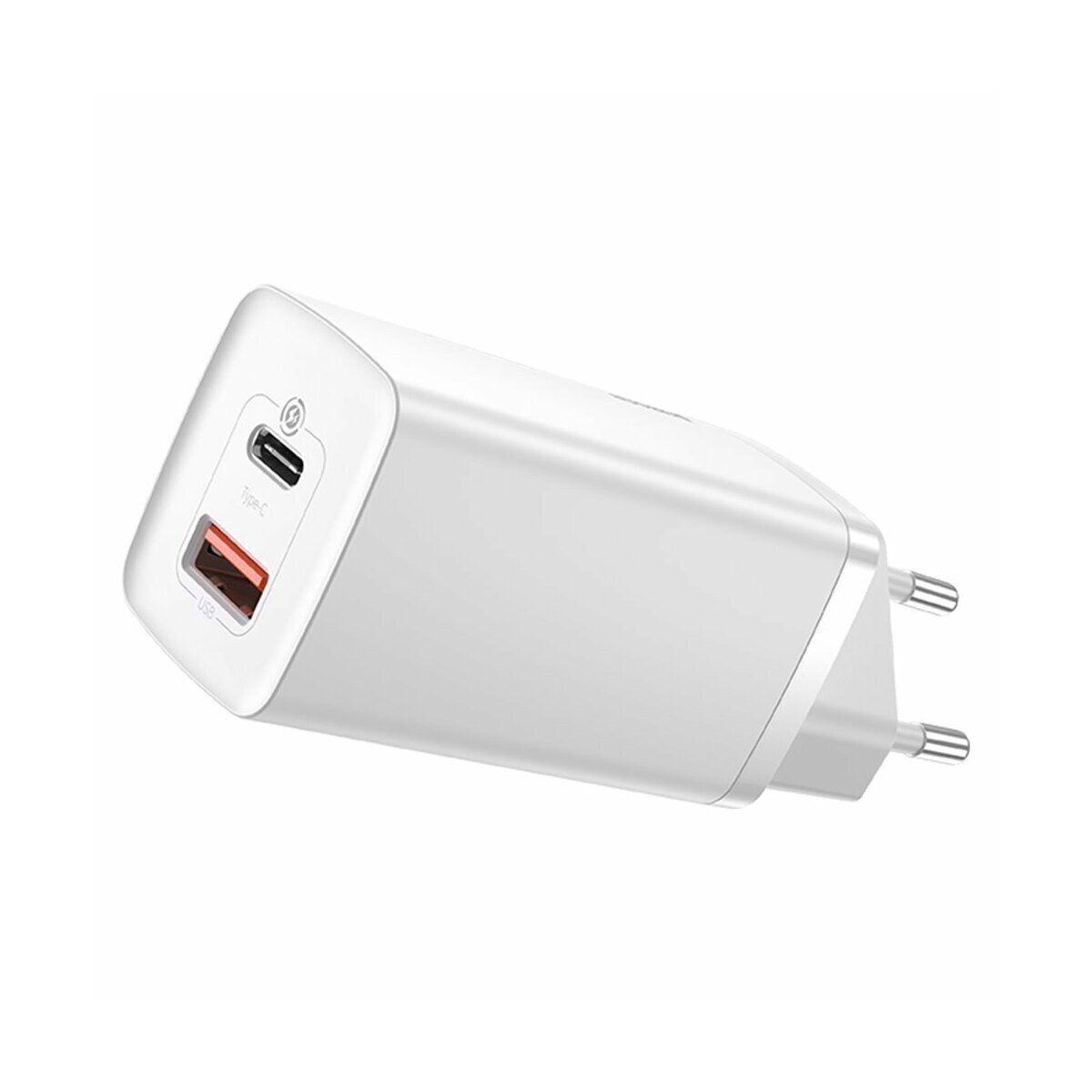 Baseus Schnellladegerät Baseus GaN2 Lite USB+C 65W EU (weiß) Smartphone-Ladegerät