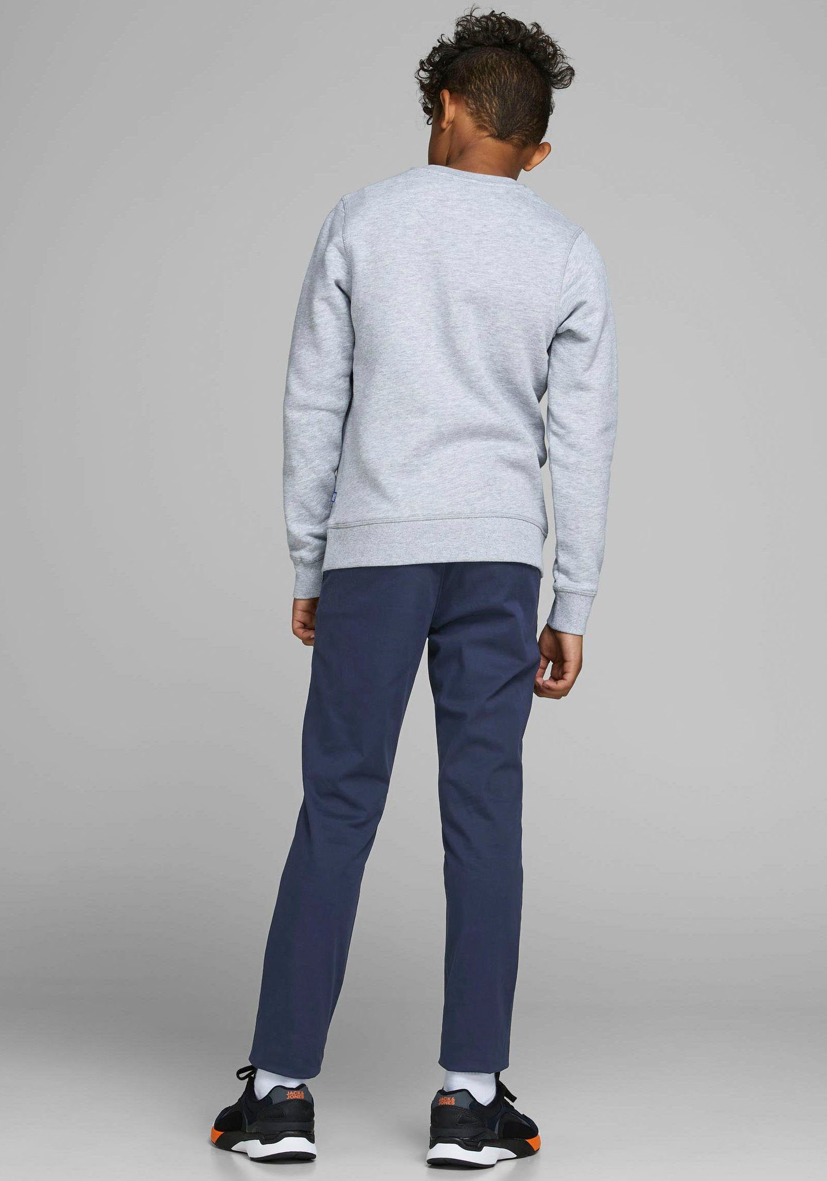 Jack & Jones Junior Chinos JPSTMARCO bequem, elastisch, pflegeleicht unifarben, casual, slim fit, Web