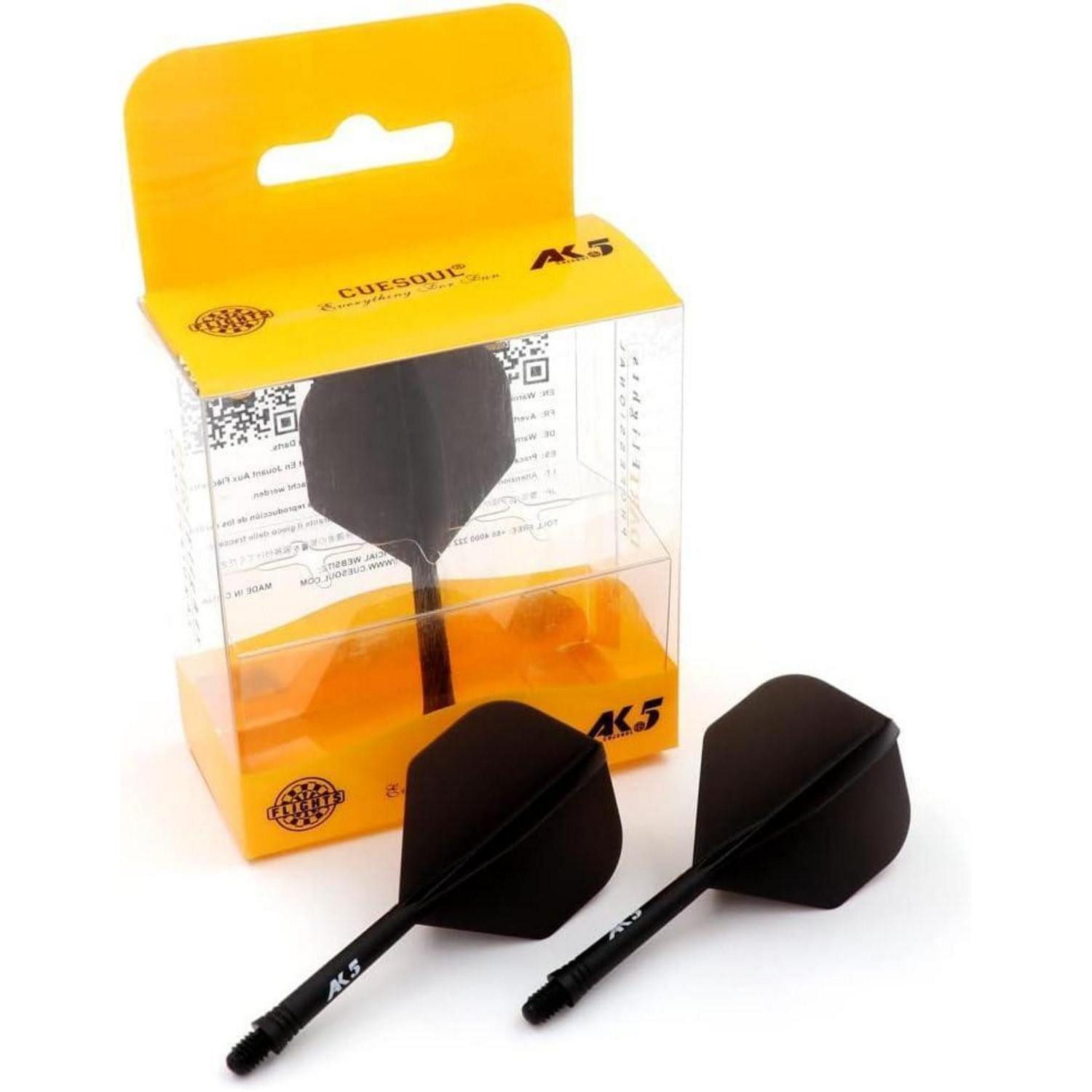 LuxusKollektion Pfeilschaft Dartschäfte Dartflights integrierte Standard-Schwarz-M CSAK-51XYS