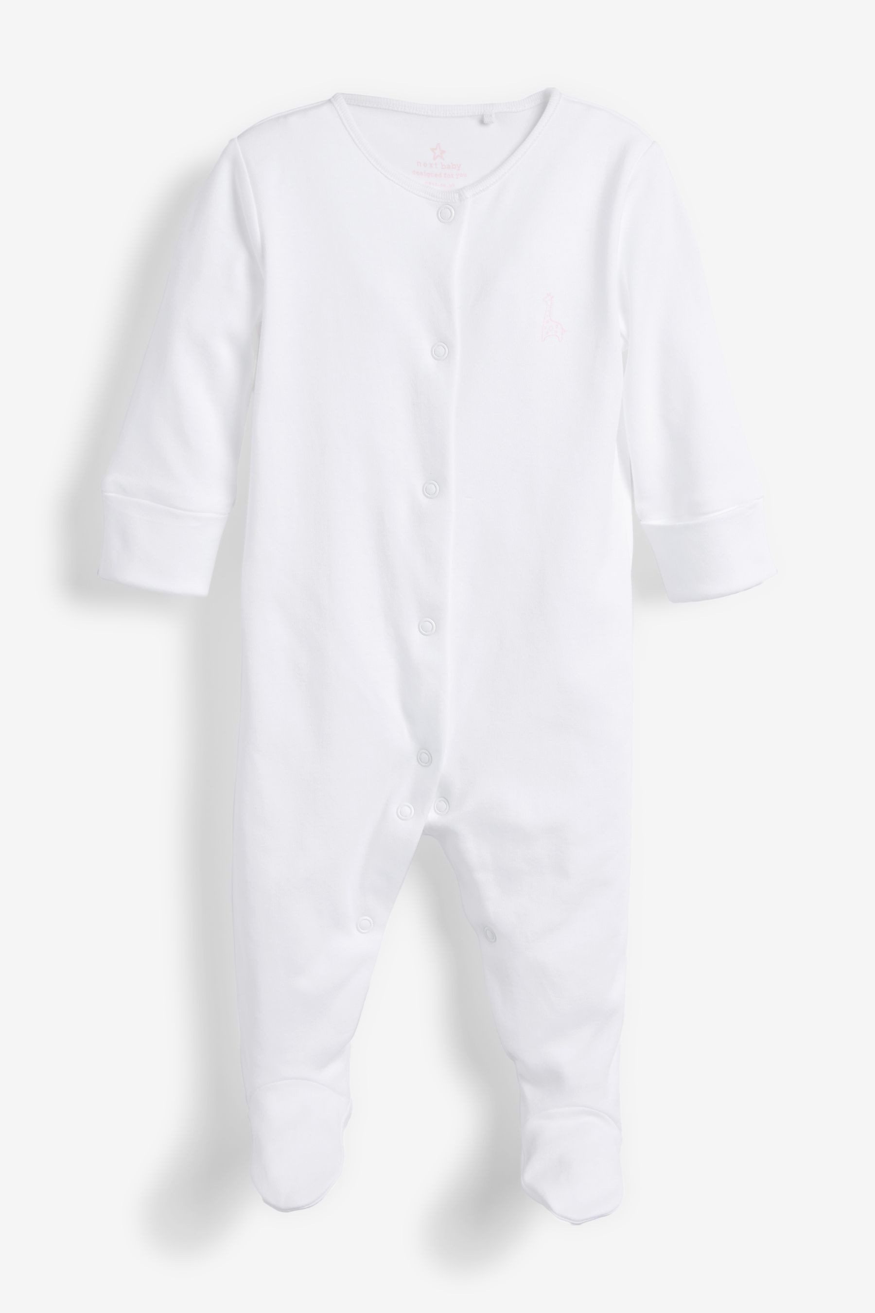 Next Schlafoverall Babyschlafanzüge aus Baumwolle im 3er-Pack (3-tlg)
