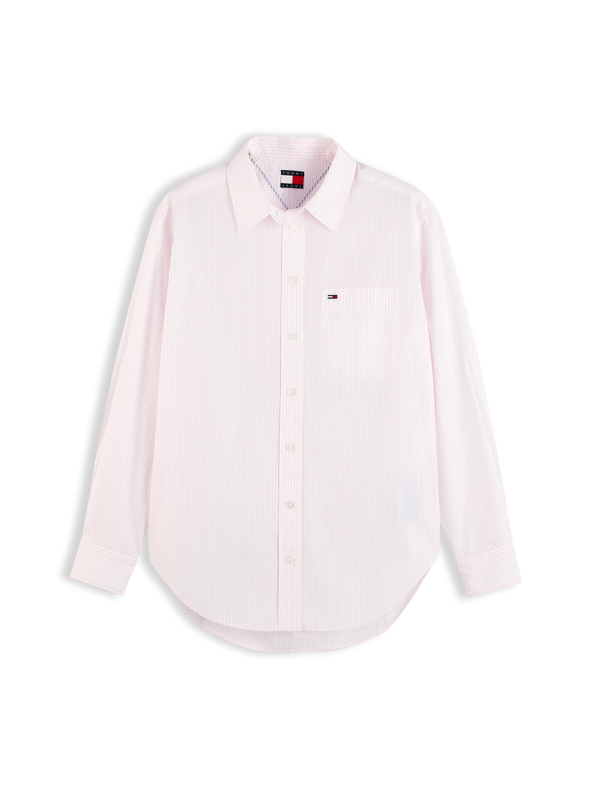 Tommy Jeans Langarmbluse TJW RLX ESSENTIAL SHIRT Baumwolle, relaxed fit – Bild 5 von 5