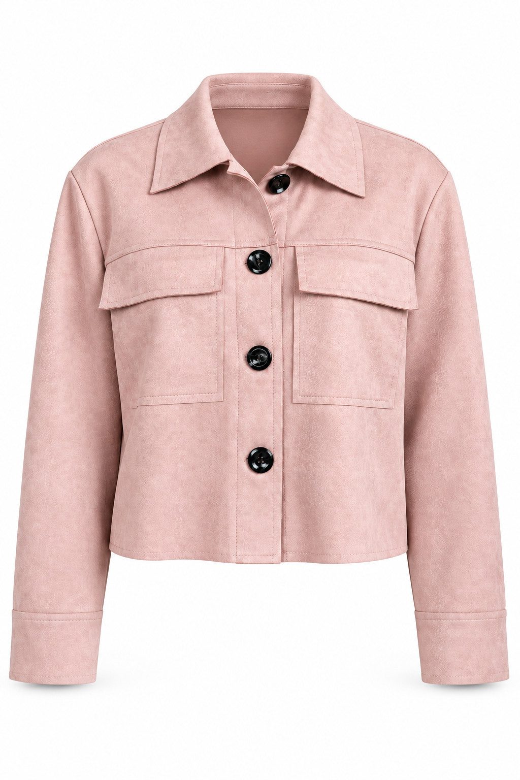 ITALY VIBES Jackenblazer - Velours-Hemdjacke - modischer kurz Blazer für Damen ONE SIZE - passend für Größen XS - M