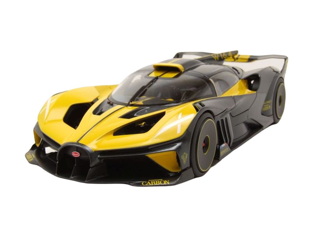 Bburago Modellauto Bugatti Bolide 2020 gelb, Maßstab 1:18
