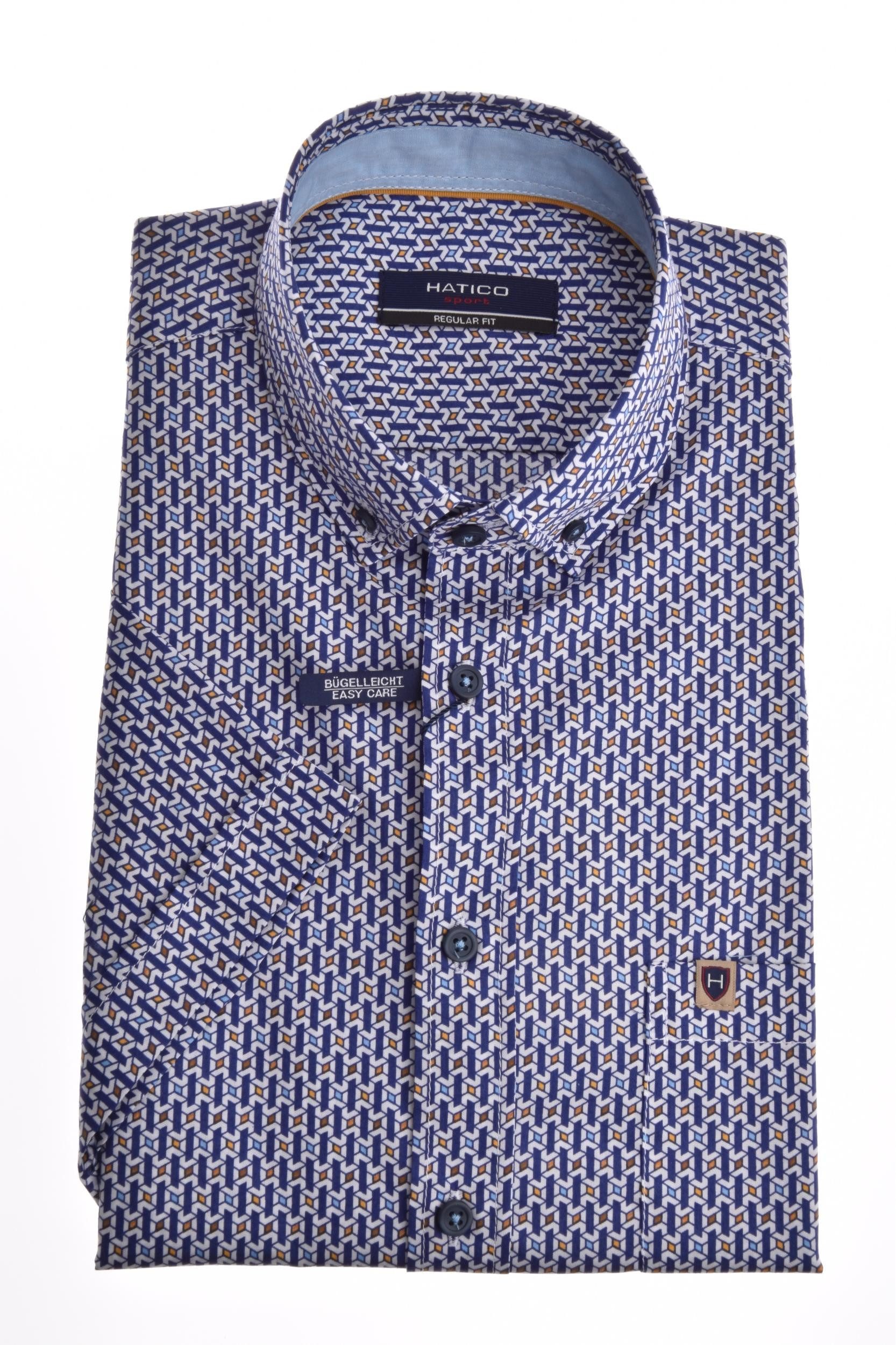 pure H.TICO Kurzarmhemd HATICO- Sport Hemd regular fit Hal