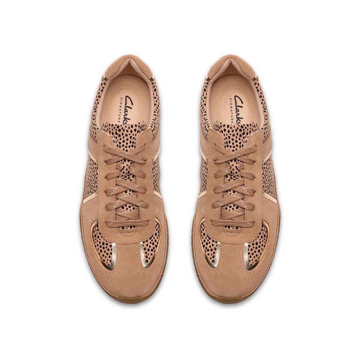 Clarks Clarks Meridor Lo 26186007 4, Sneaker, Beige kombiniert, Damen Sneaker