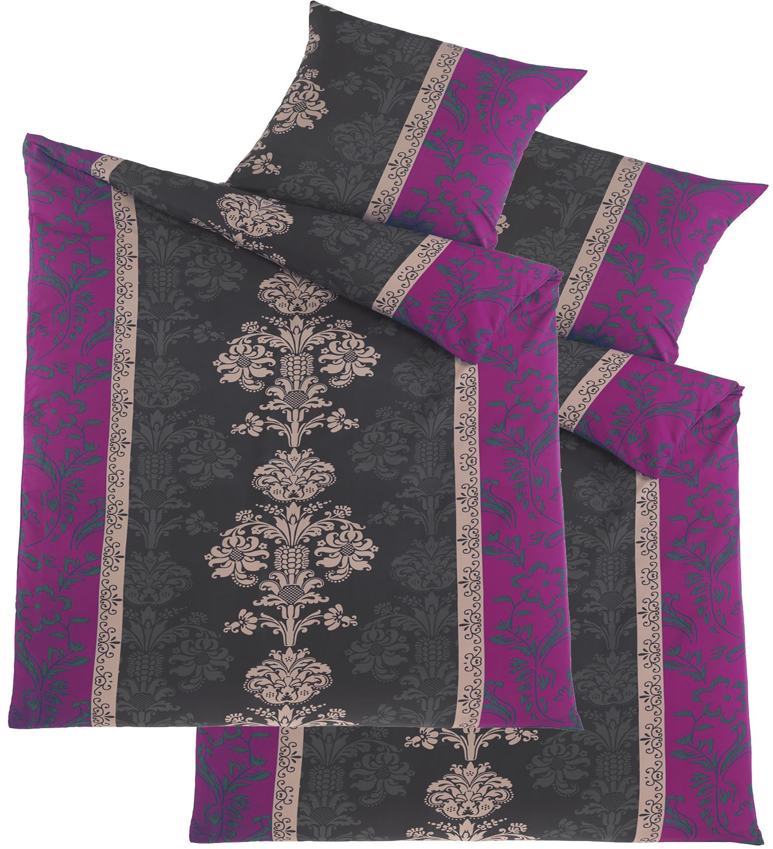 KH-Haushaltshandel Bettwäsche 4-tlg. Bettwäsche 2x (135x200 günstig online kaufen