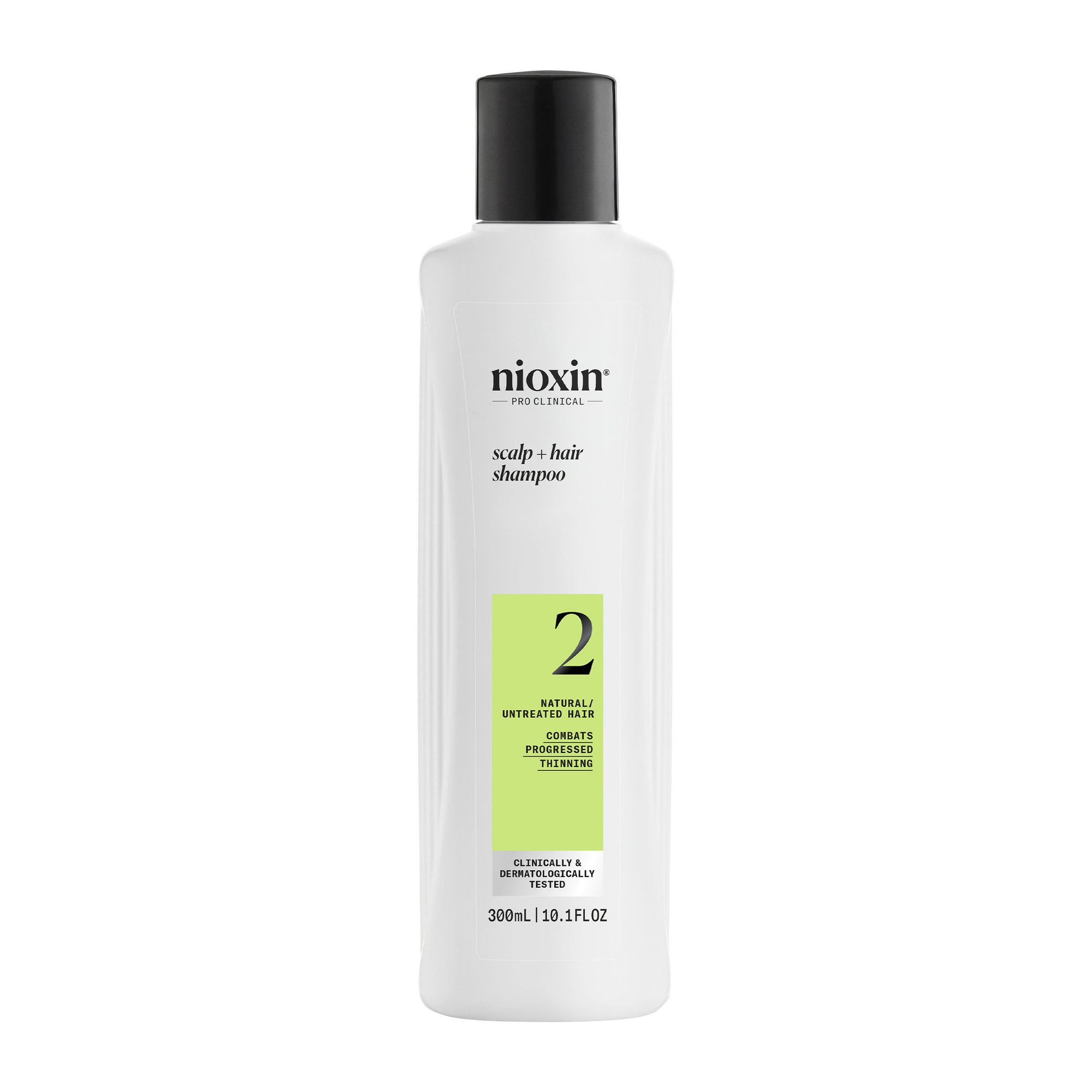Nioxin Kopfhaut-Pflegeshampoo System 2 Shampoo, mehr Volumen, schützt vor Haarbruch, voller wirkendes Haar