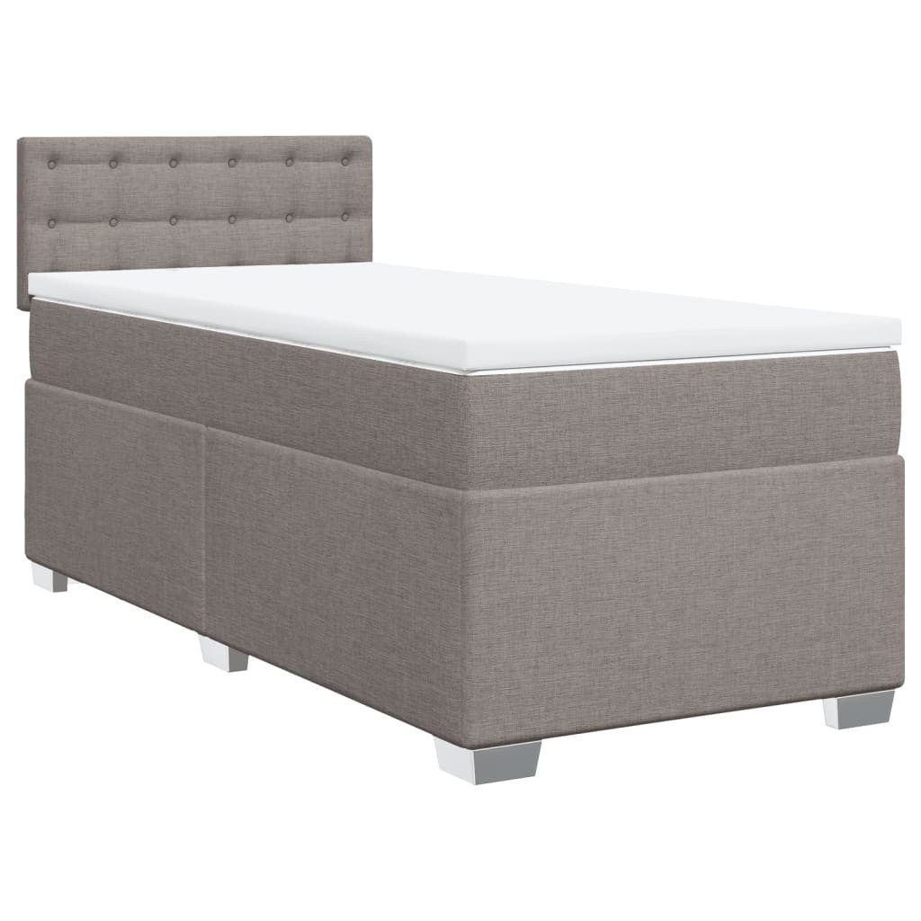 vidaXL Bett Boxspringbett mit Matratze Taupe günstig online kaufen