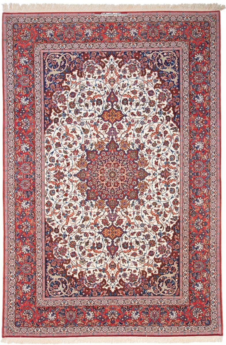 Orientteppich Isfahan Nain Handgeknüpfter 207x309 rechteckig, mm Trading, Orientteppich, 6 Höhe: Seidenkette