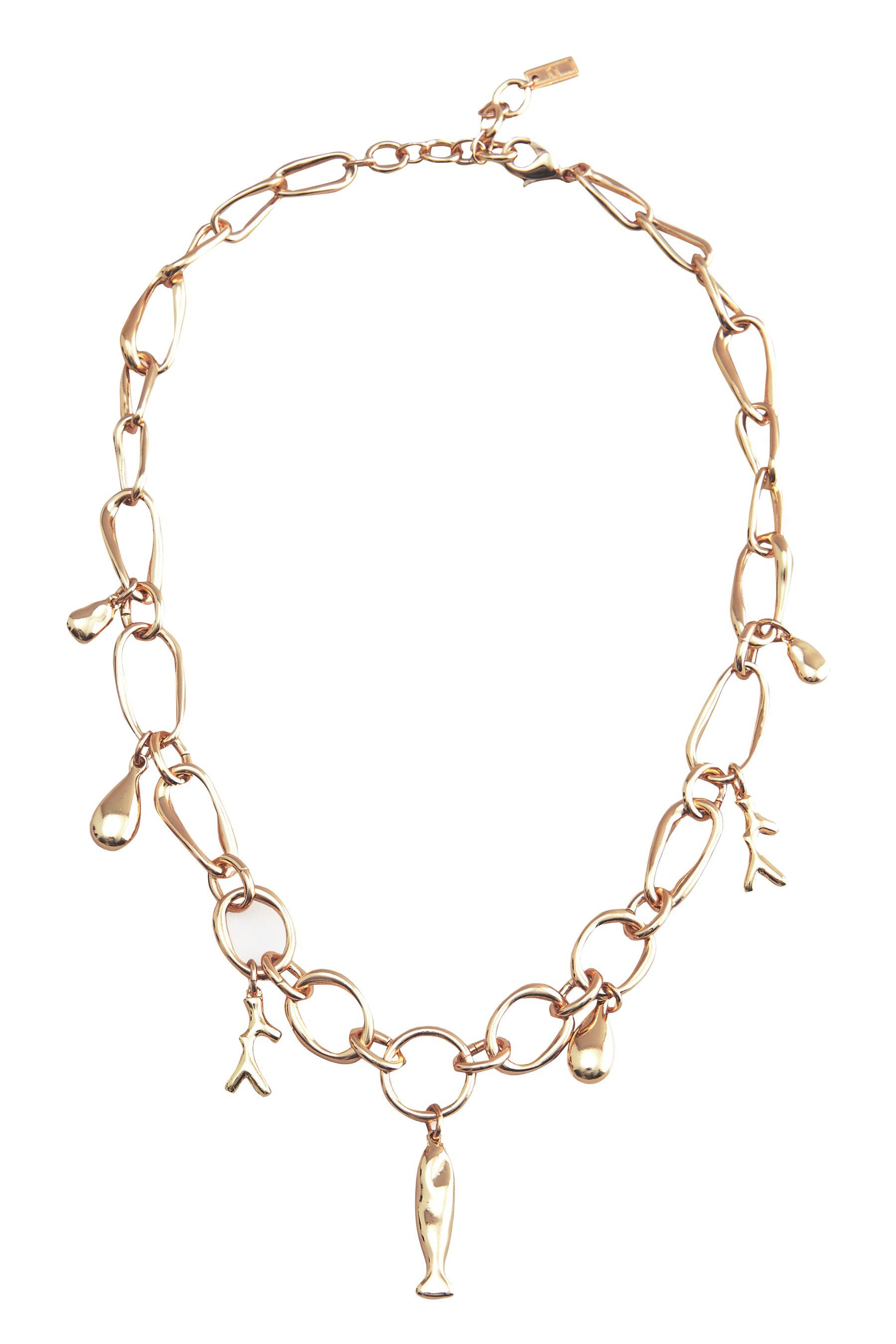 Collier Halskette mit Fisch-Anhänger