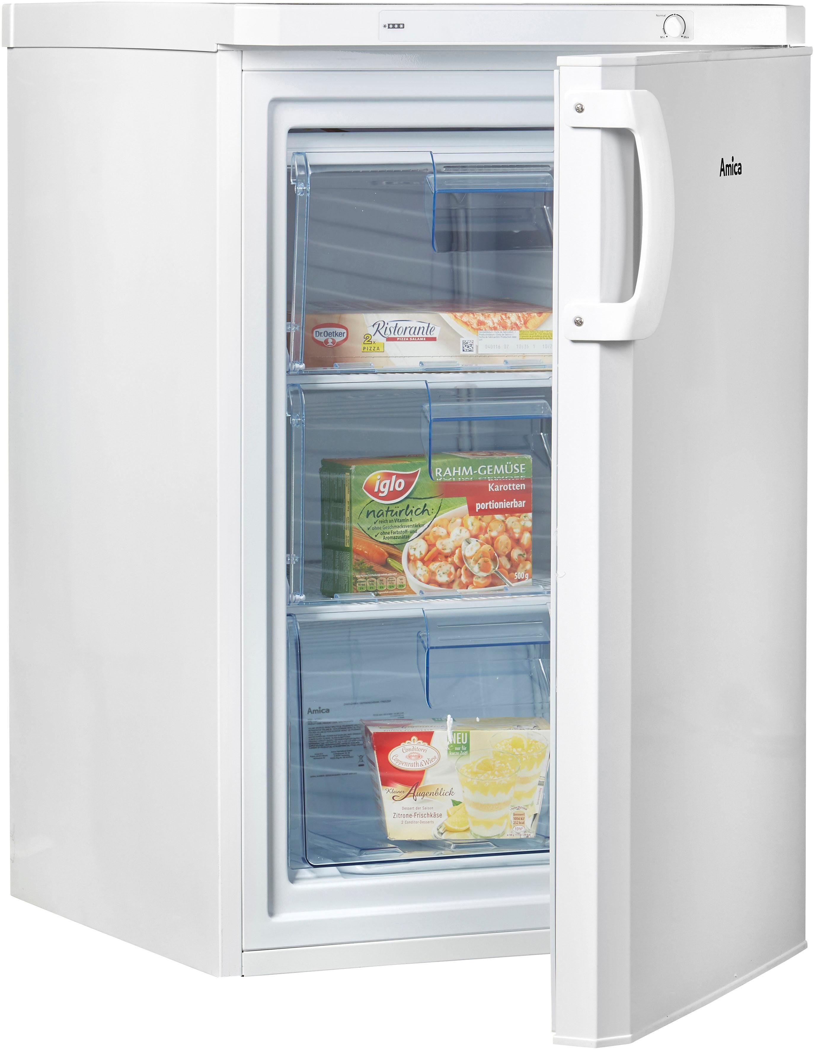 Amica Gefrierschrank GS 15198 W, 84,5 cm hoch, 55 cm breit