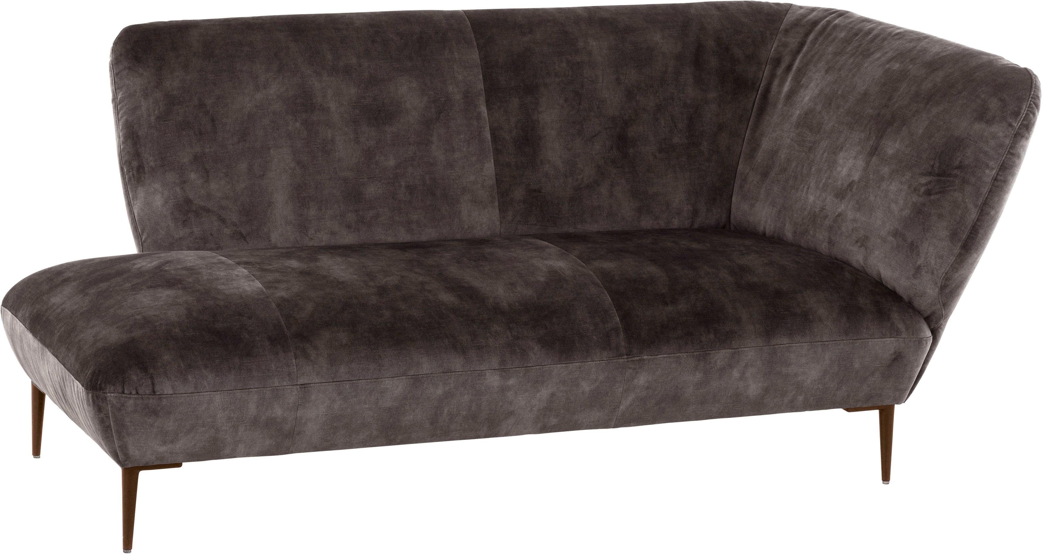 Füße Chaiselongue Villeroy S41 W.SCHILLIG Boch & ELLA, grey pulverbeschichtet Bronze dark