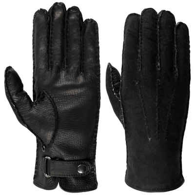 Caridei Lederhandschuhe Handschuhe mit Futter, Made in Italy