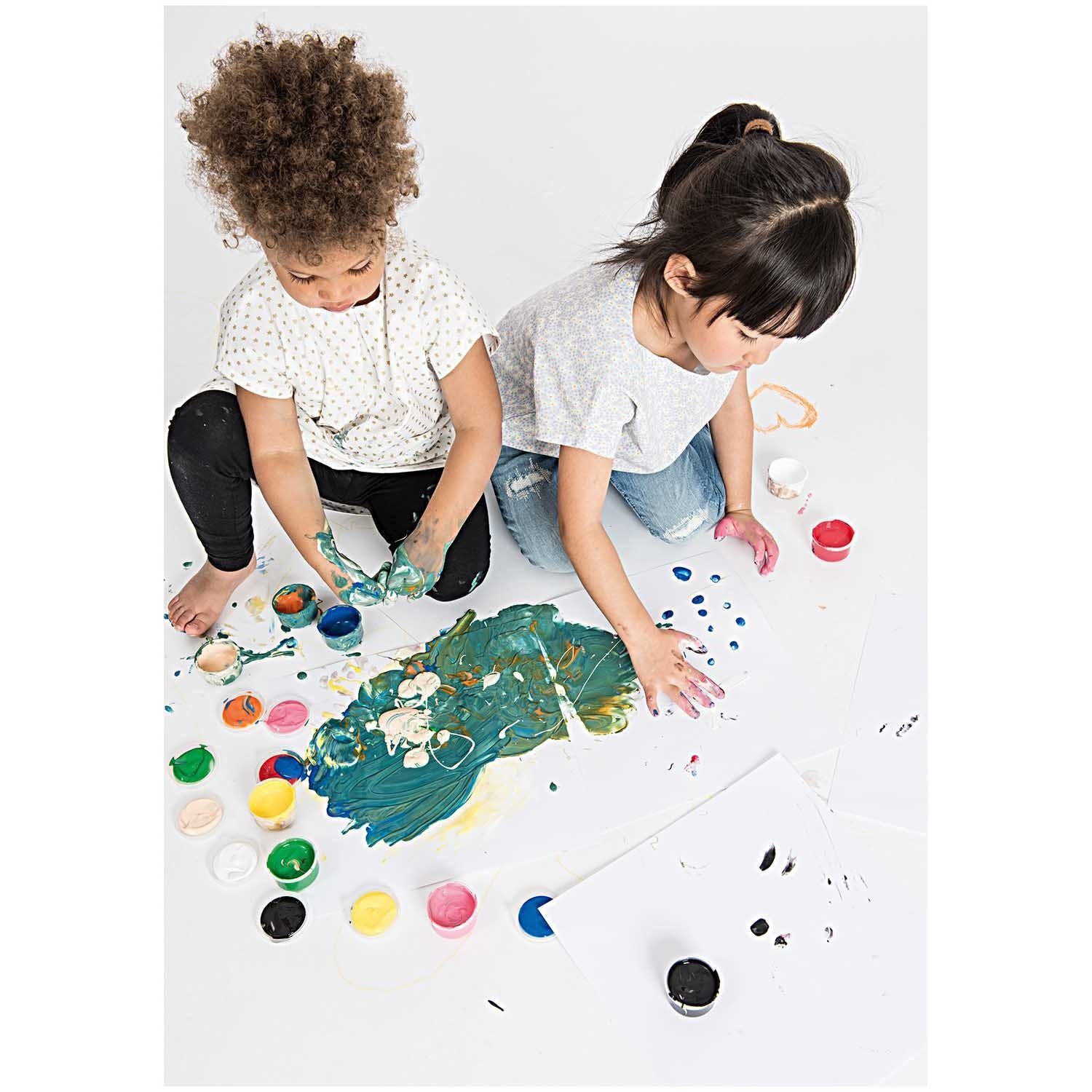 Rico Design Fingerfarbe Funny Finger Paint, 6x100ml