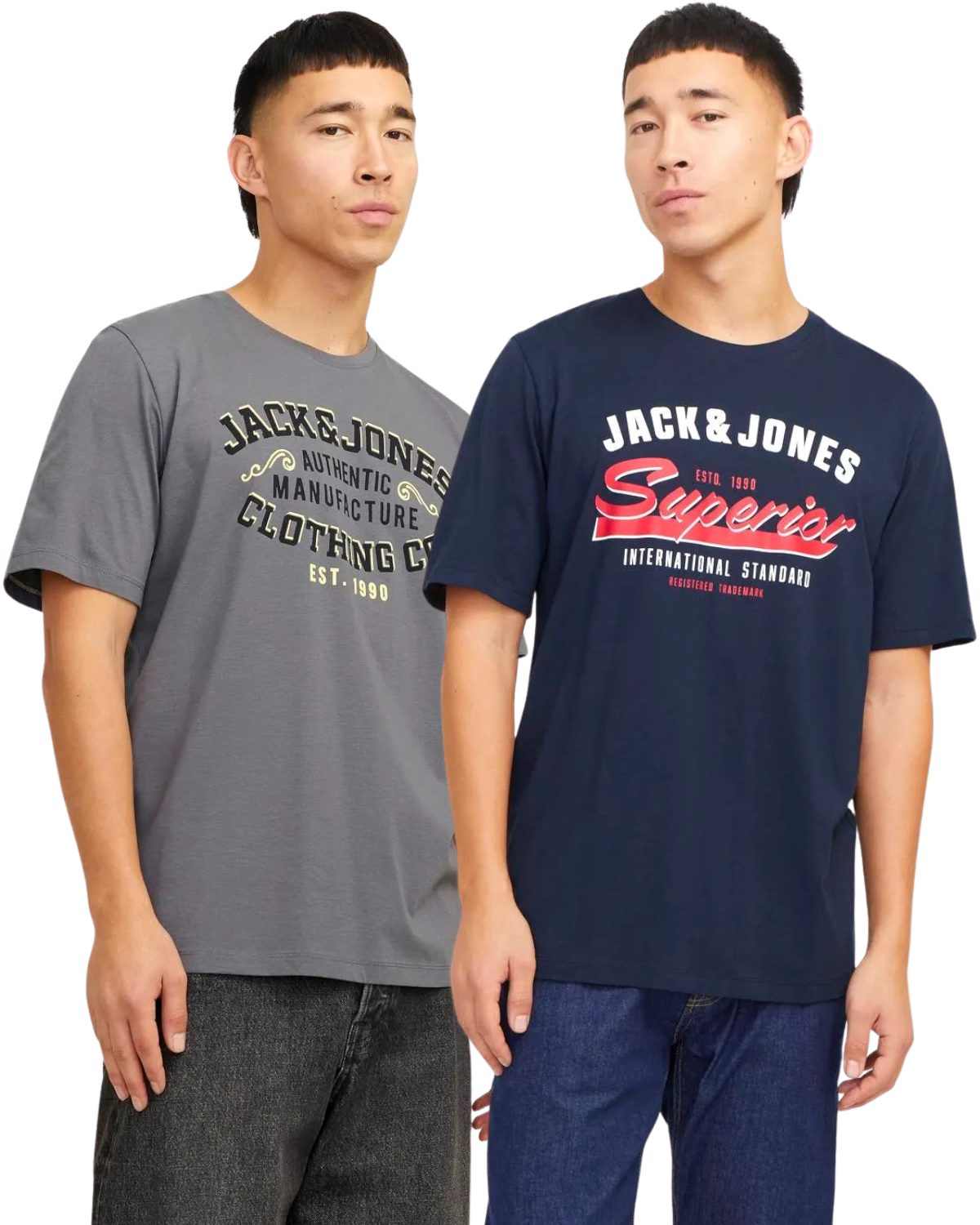 T-Shirt Bequemes Logo-Shirt mit Printdruck