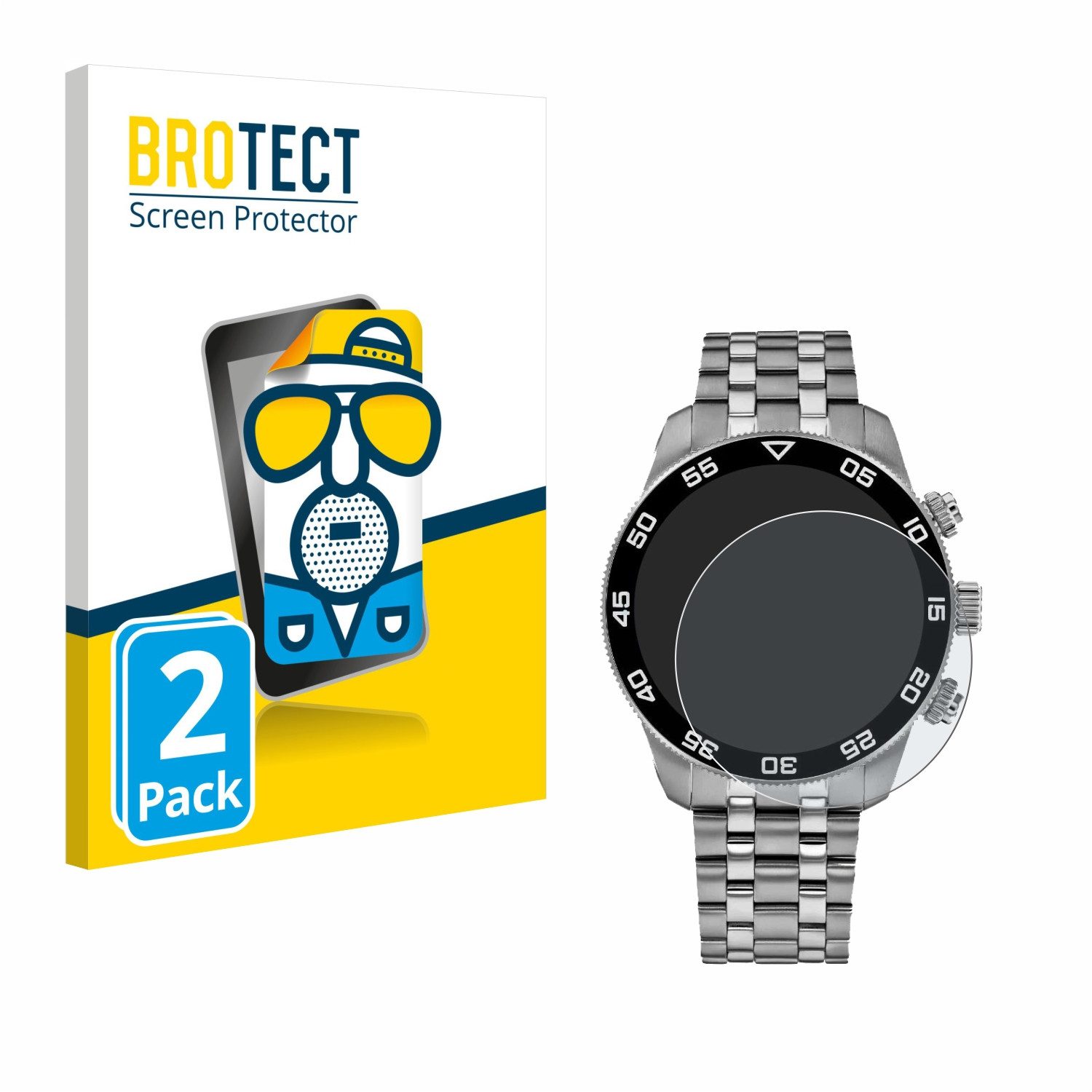 BROTECT Displayschutzfolie Schutzfolie für Tommy Hilfiger TH85 1792156, 2 Stück, Displayschutz Schutz Folie Matt Entspiegelungsfolie