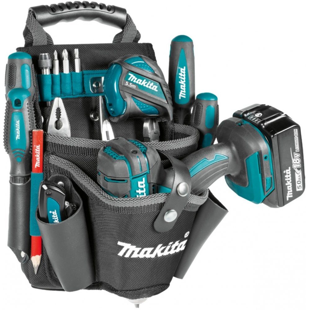Werkzeugtasche Werkzeugtasche E-15182 Handgriff schwarz/blau Schrauberholster mit Makita