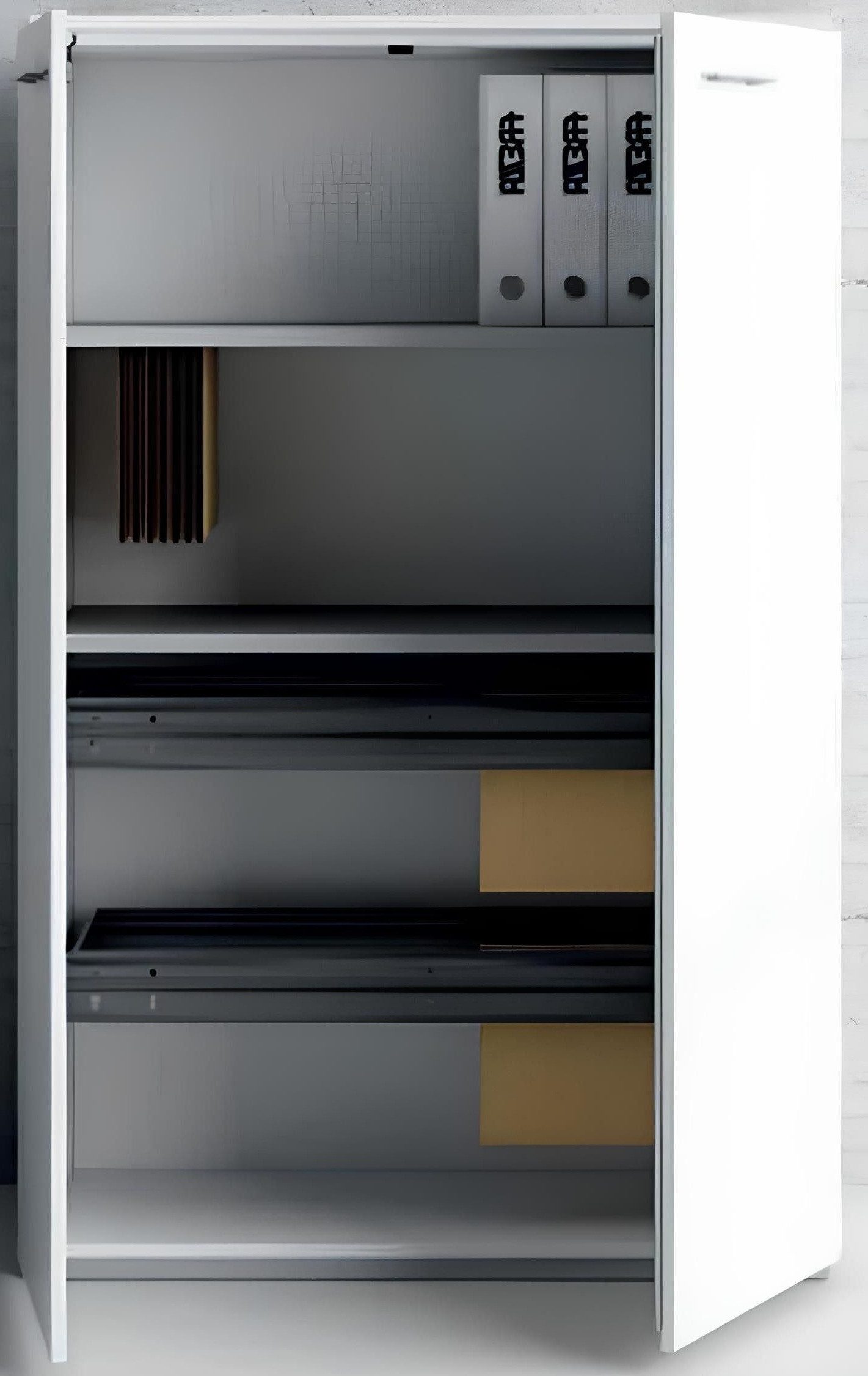 Xlmoebel Aktenschrank Luxuriöser Büromöbelschrank von Frezza mit Registern und Regalen (1-St., Aktenschrank) Hergestellt in Italy