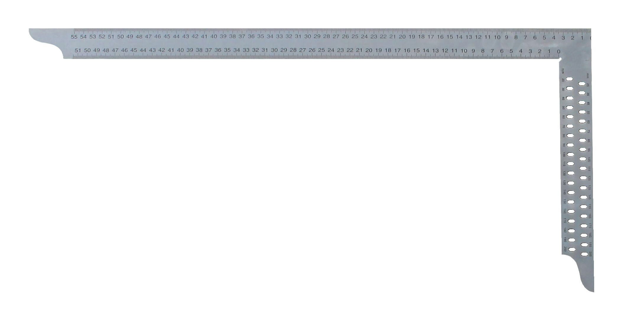 forum® Zimmermannswinkel, Mit Anreißlöchern 1000 x 380 mm nahtlos