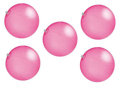 Livepac Office Wasserball 5x Strandball / Wasserball / Farbe: pink