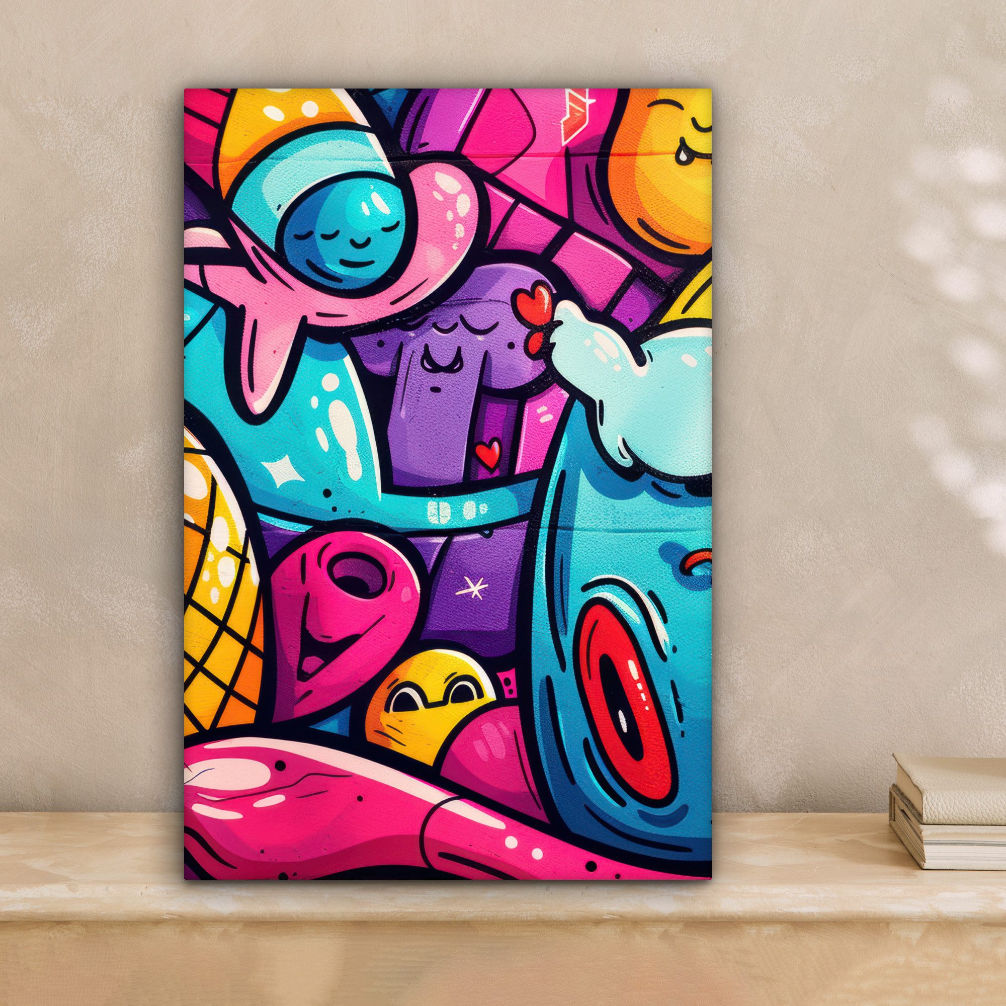 OneMillionCanvasses® Leinwandbild Abstrakt - Neon - günstig online kaufen