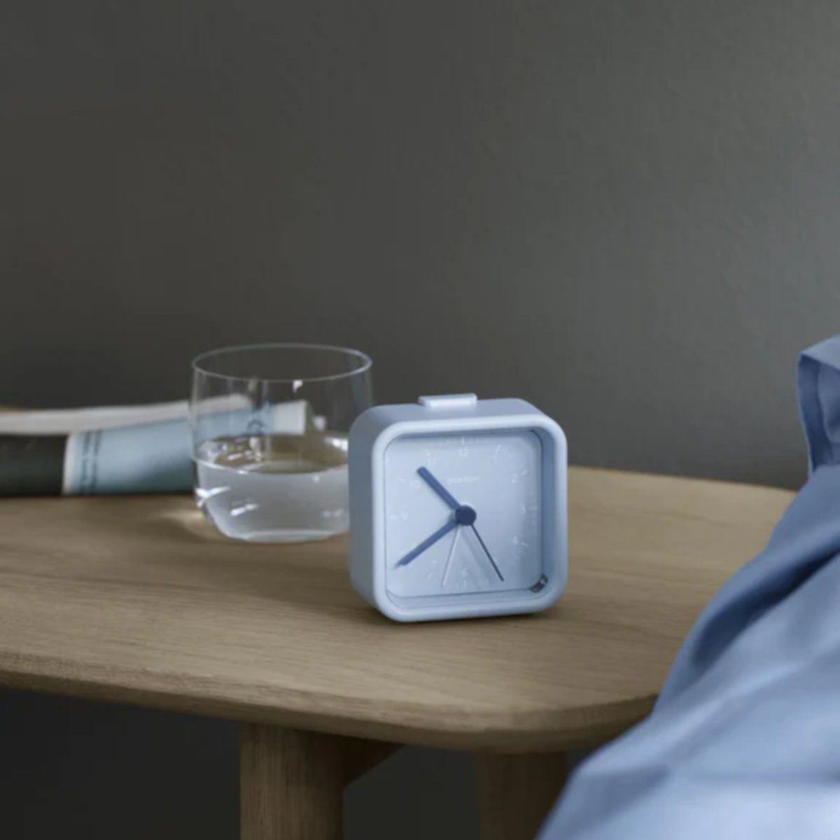 Snooze-Funktion - Wecker Wecker und Stelton Farbwahl Zeitanzeige geräuschlose hellblau Mit OKIRU Nachtlicht,