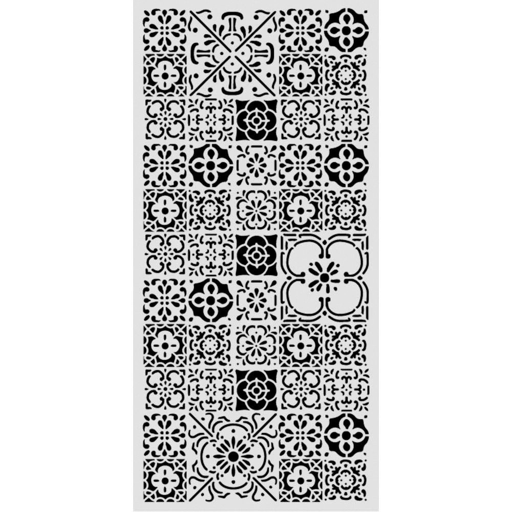 Stamperia Motivschablone Schablone All Around - Tile, 12 x 25 cm