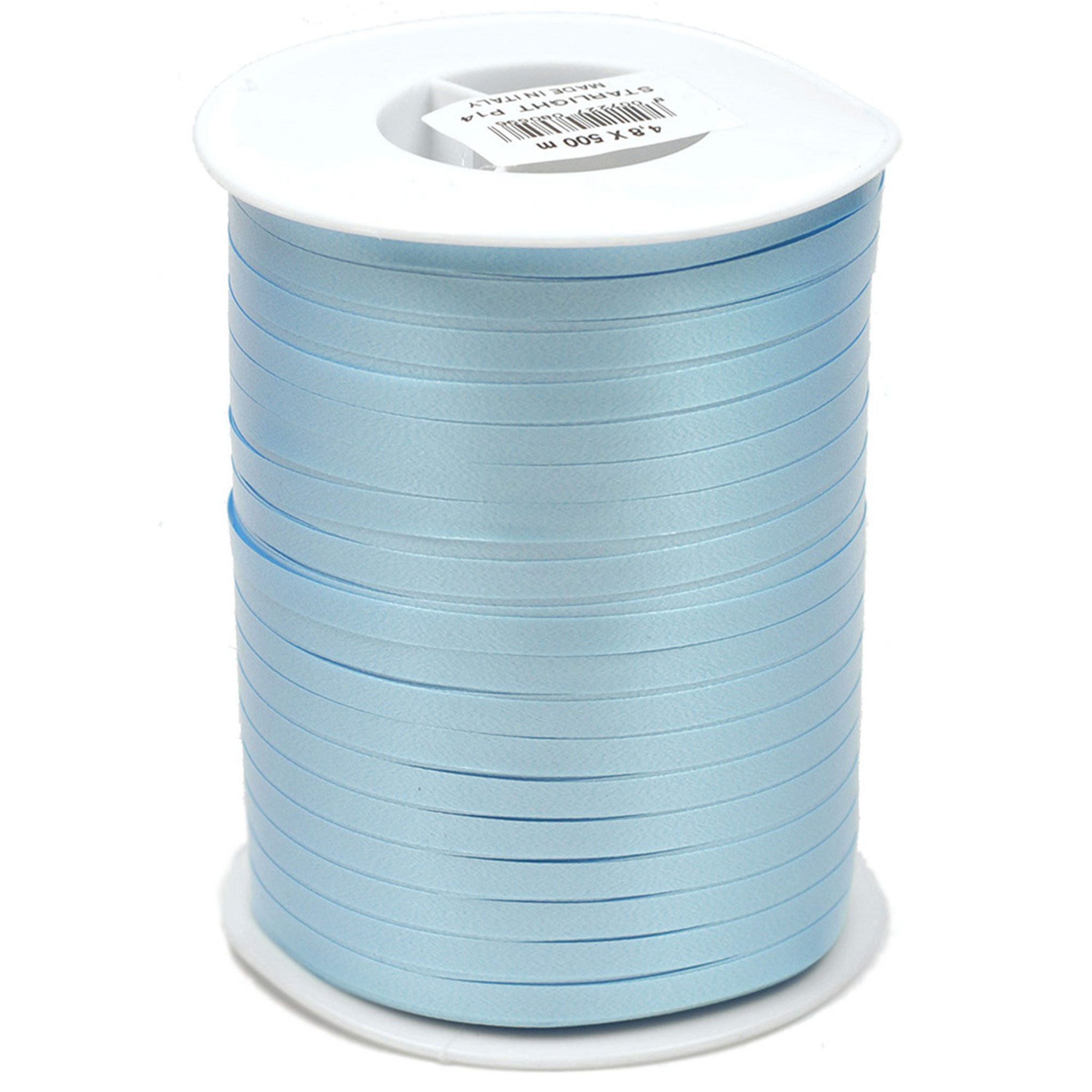 Star Geschenkband, Geschenkband Ringelband 5mm x 500m Rolle Hellblau