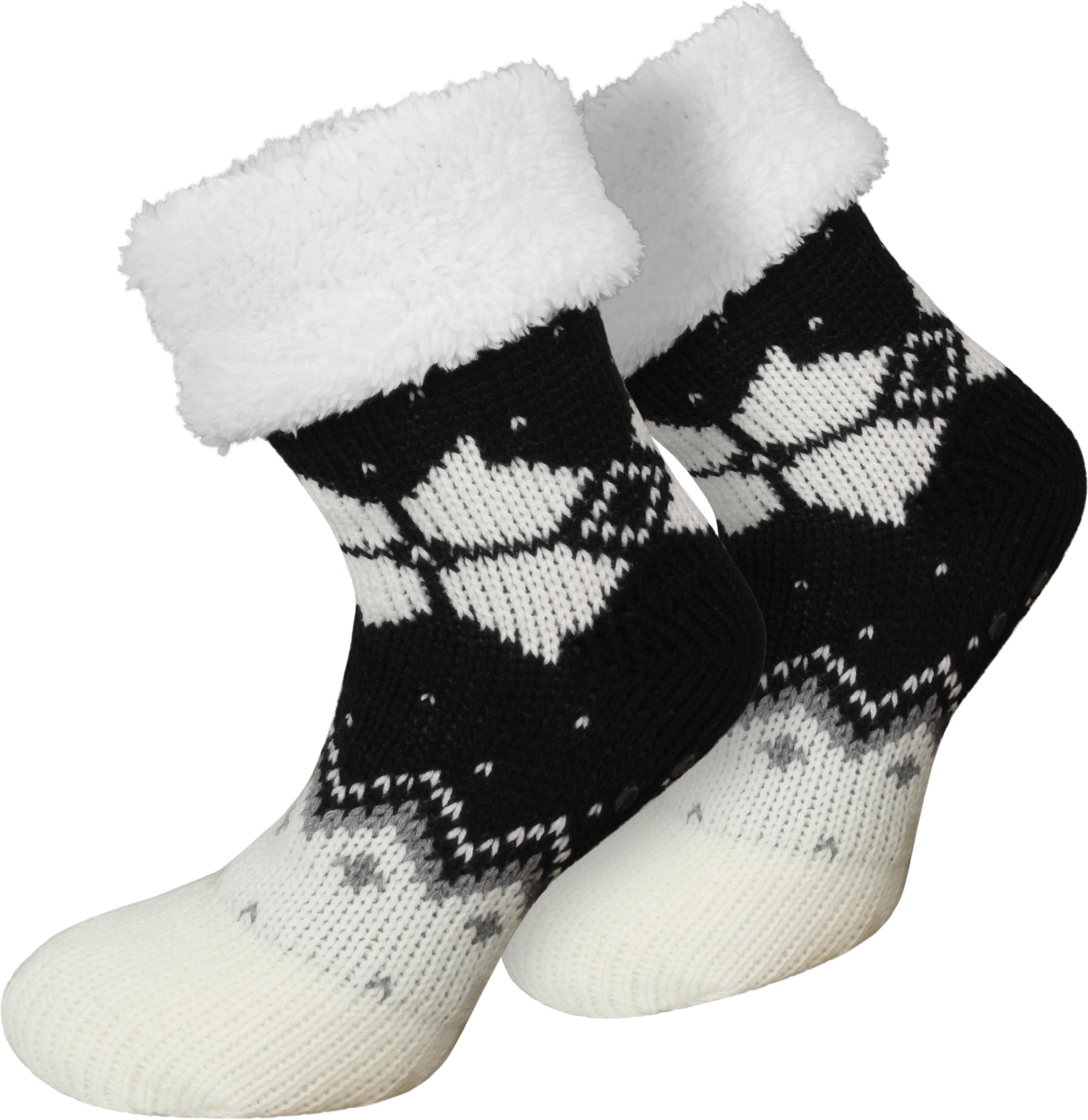 normani ABS-Socken Strick-Hausschuhe mit ABS und Norwegermotiv (1 Paar) kus günstig online kaufen