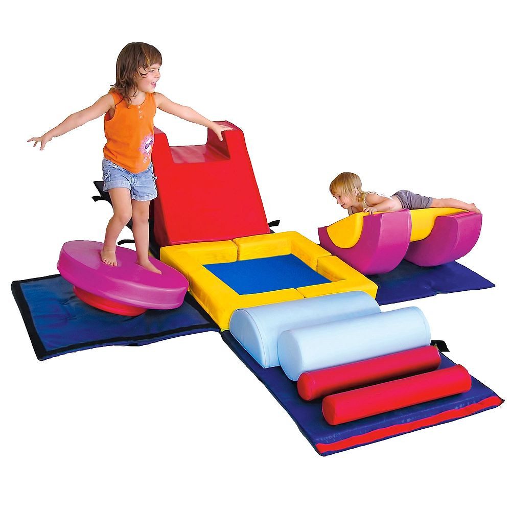 Spielmatte Schaumstoffbausteine-Set Gymnastik-Box, Für fantasievolles Spielen