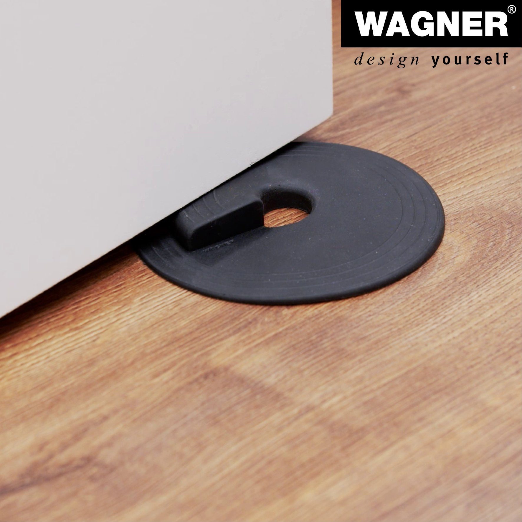WAGNER design yourself Türstopper Türstopper - Ø 110 x 13 mm, verschiedene Farben, Stopper aus hochwertigem Kunststoff, zum Unterschieben und Einklemmen – Bild 5 von 5