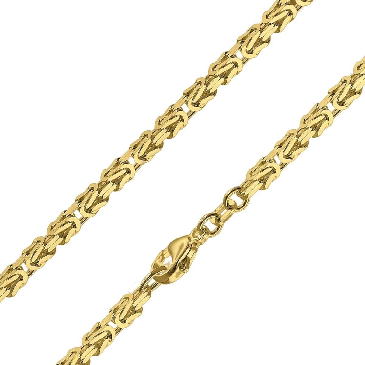 trendor Königskette 51570, Collier Gold auf 925 Silber 2,8 mm Breite