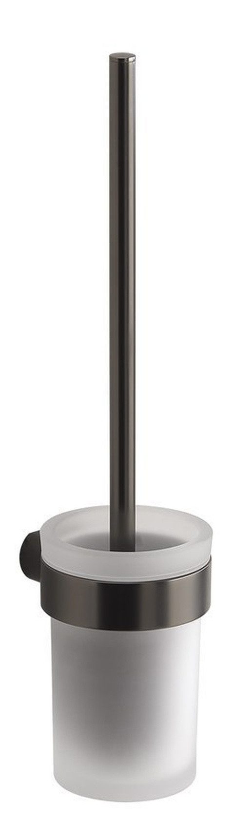 Gedy WC-Reinigungsbürste PIRENEI Hänge-WC-Bürste, Milchglas, gun metal, Gedy-PI330381