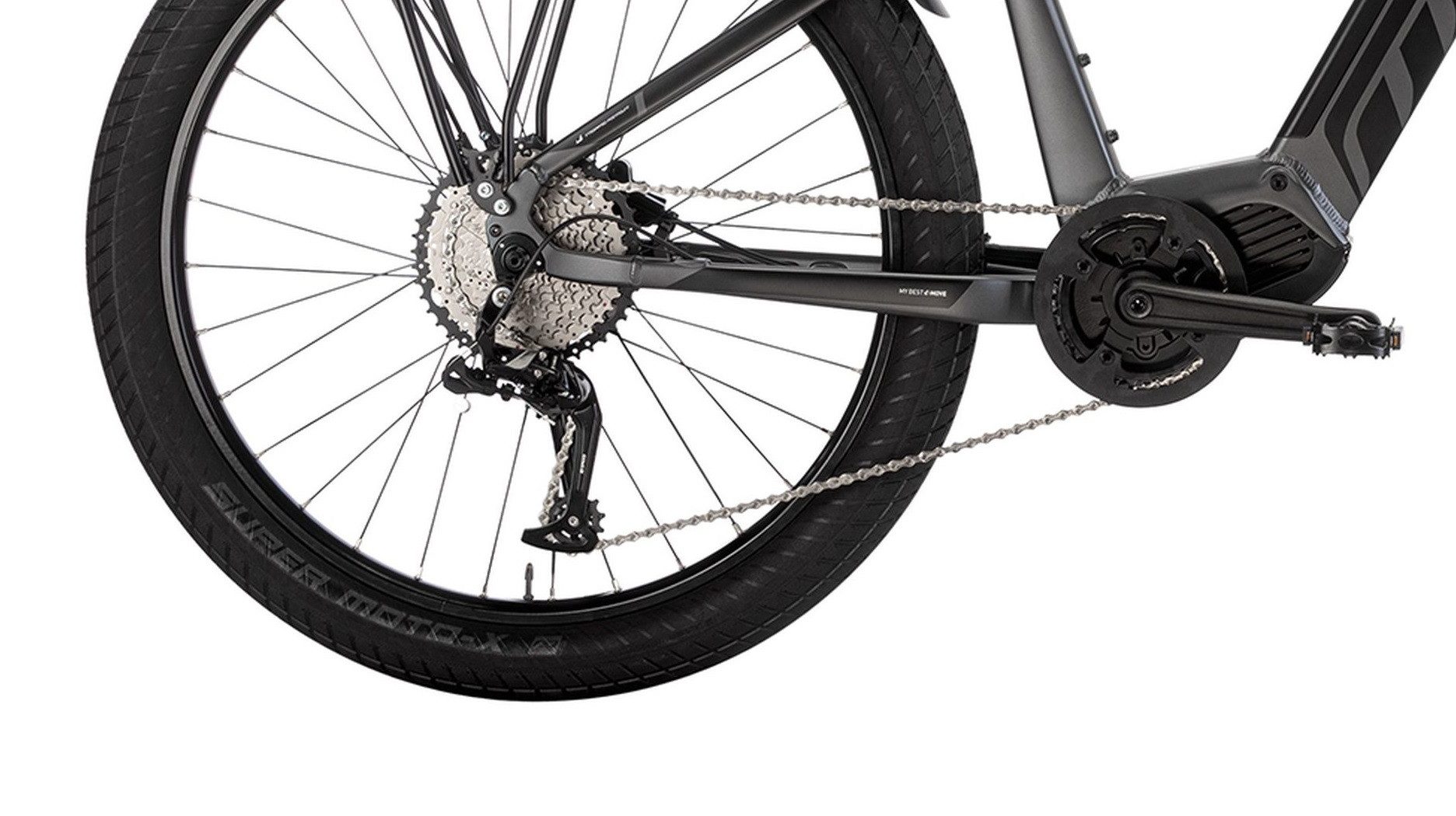 MBM E-Bike, 10 Gang Shimano, Kettenschaltung, Mittelmotor, 504 Wh, Elektro-Mountainbike KAIROS SUB 27,5 Zoll