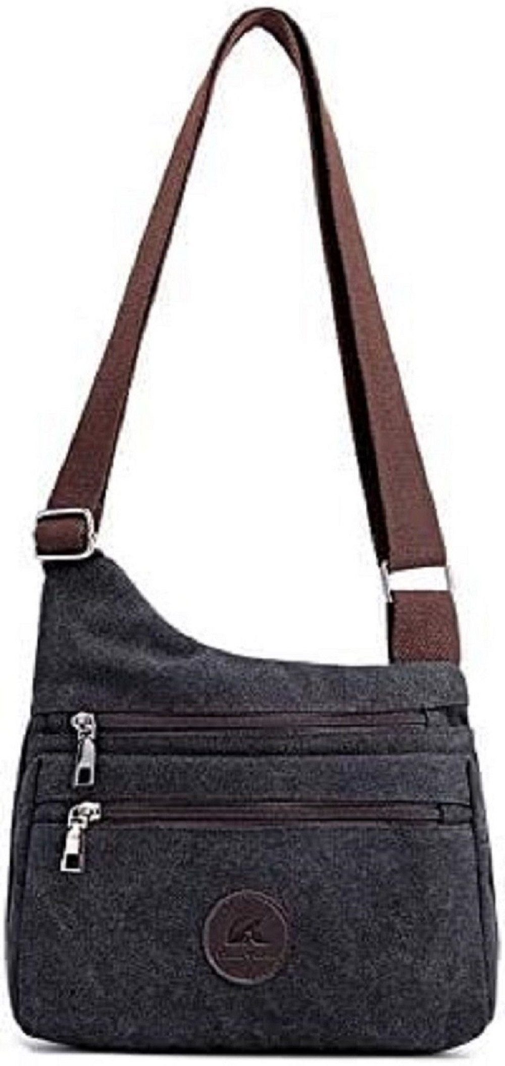RAIKOU Schultertasche Leichte Umhängetasche aus Canvas günstig online kaufen
