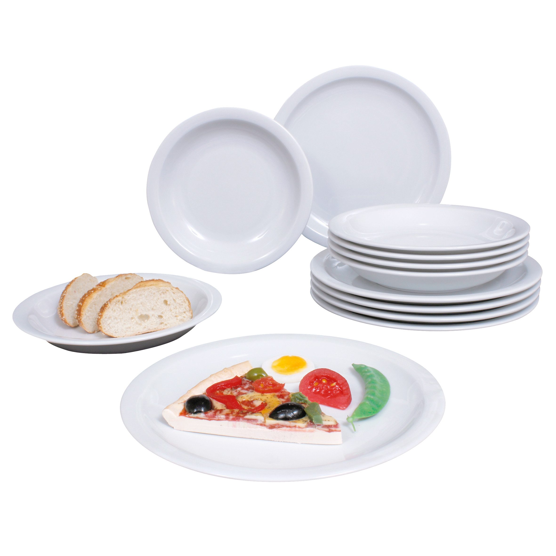 Eschenbach® PORZELLAN GERMANY Tafelservice Tafelservice Set 12-tlg., 6 Personen, Porzellan, 12 Teile für 6 Personen