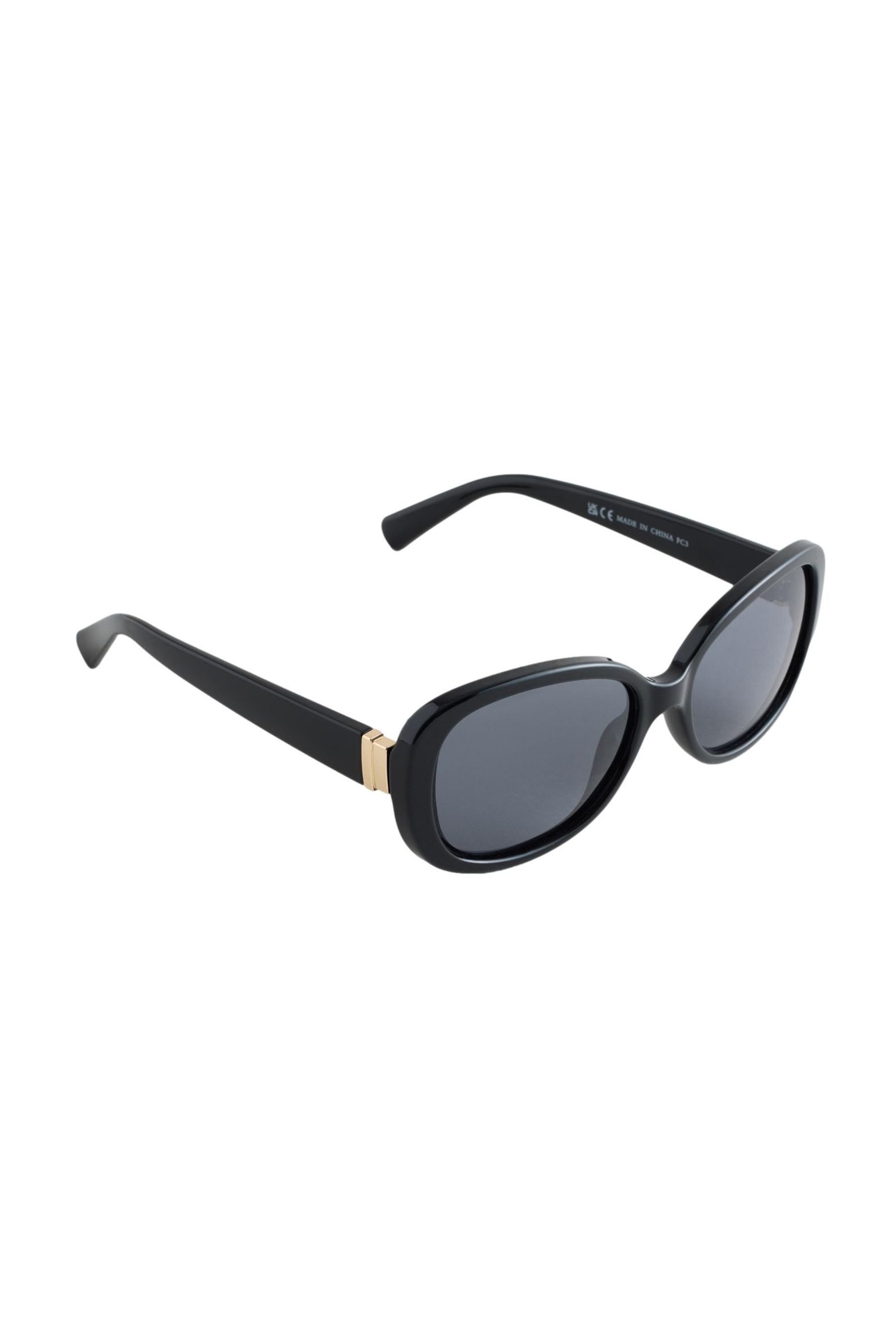 Sonnenbrille Eckige Sonnenbrille im Wickeldesign