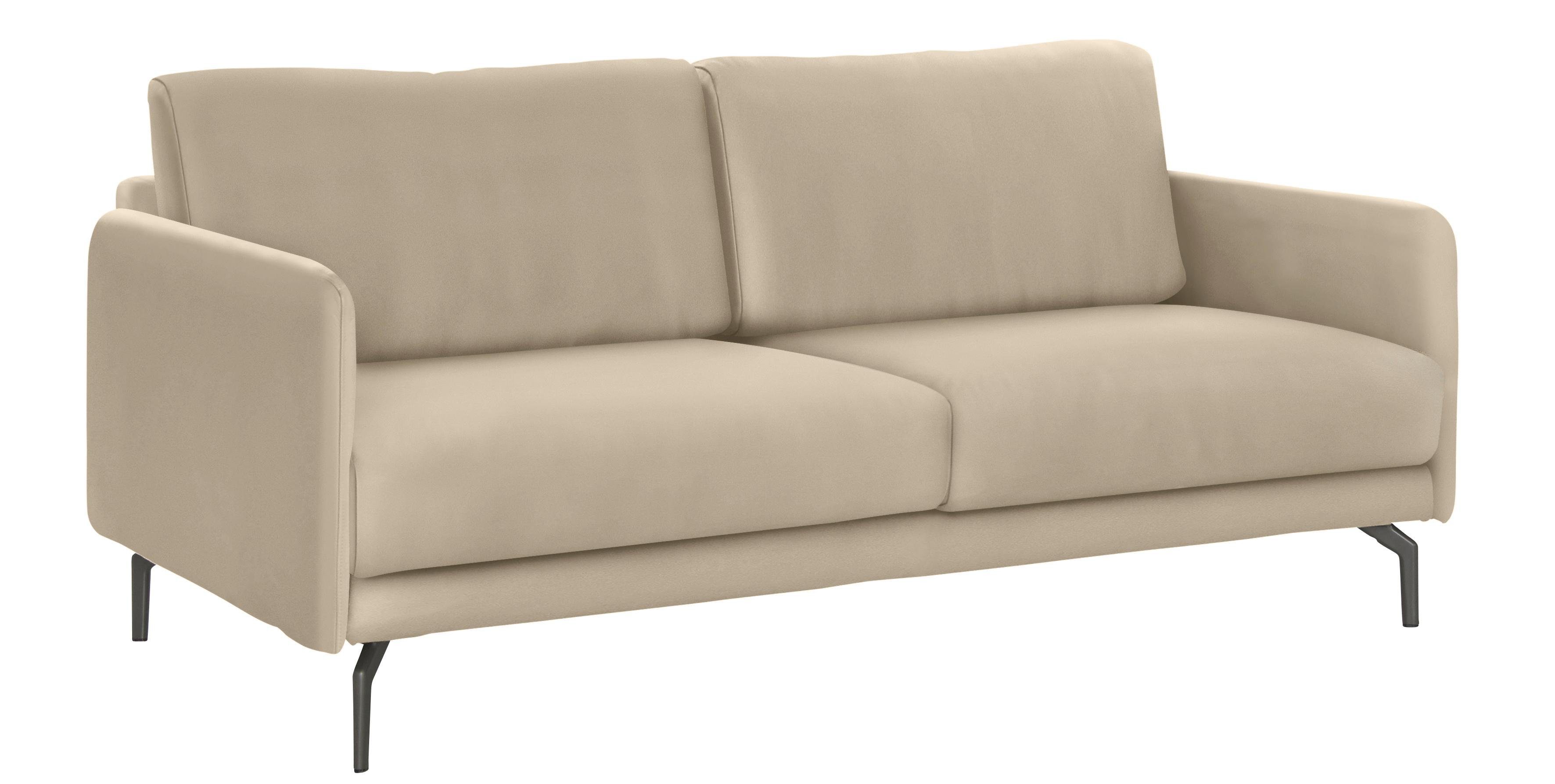 hülsta sofa 3-Sitzer hs.450, Armlehne schmal, Umbragrau 190 Alugussfuß sehr cm, Breite