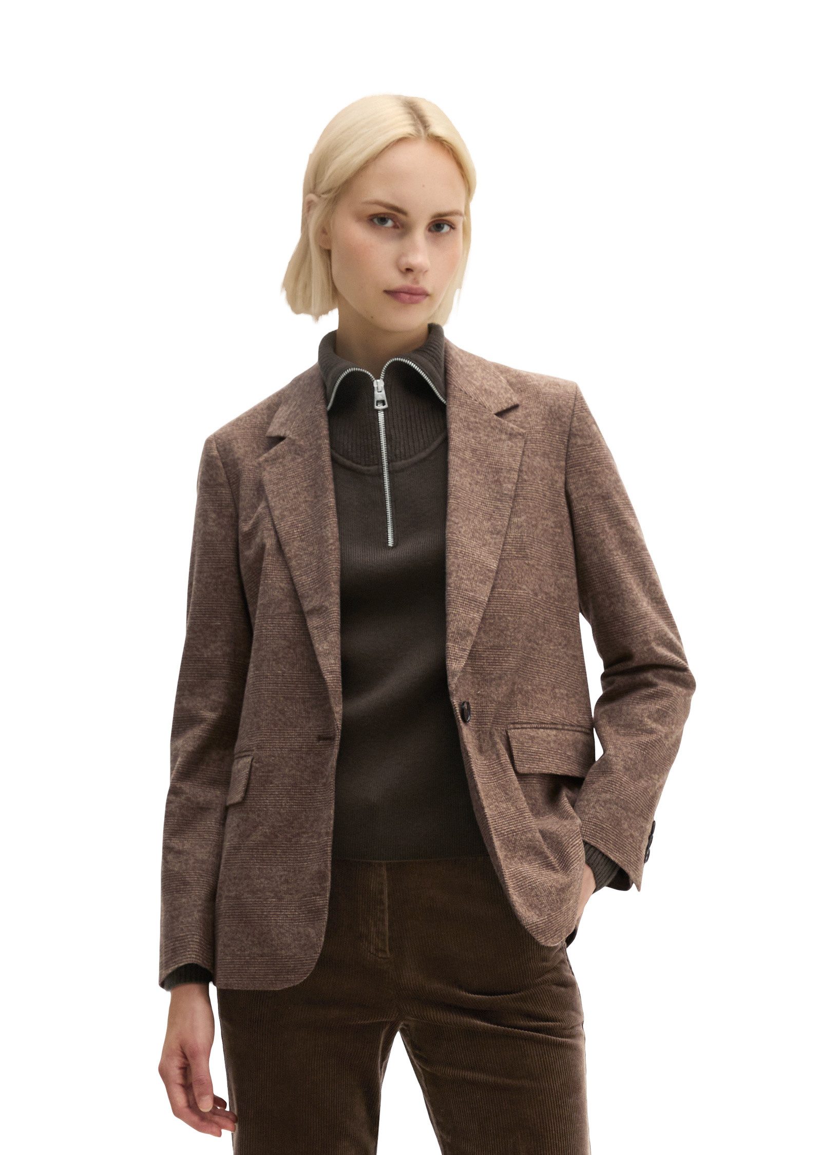 Marc O'Polo Longblazer aus Baumwoll-Stretch