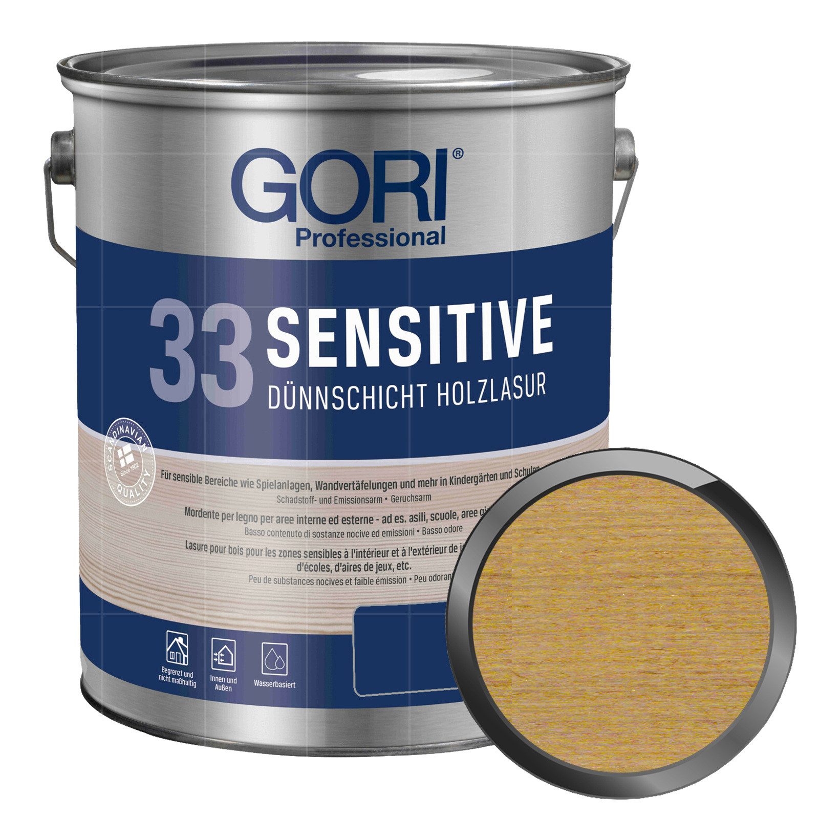 GORI Holzschutzlasur 33 Sensitive - 5 Ltr