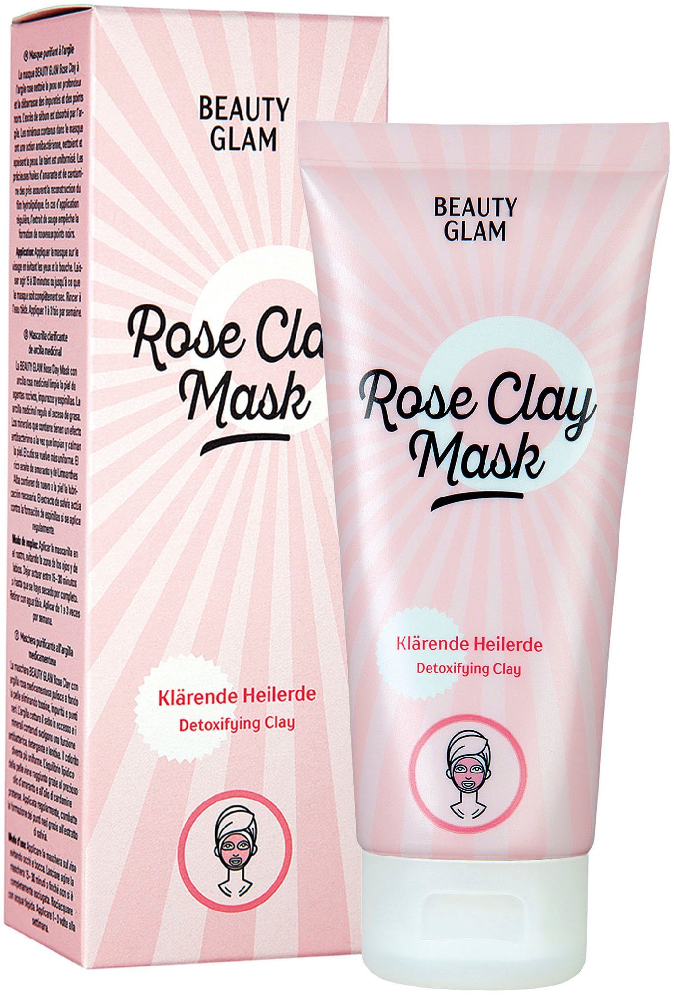 BEAUTY GLAM Gesichtsmaske Beauty Glam Rose Clay Mask