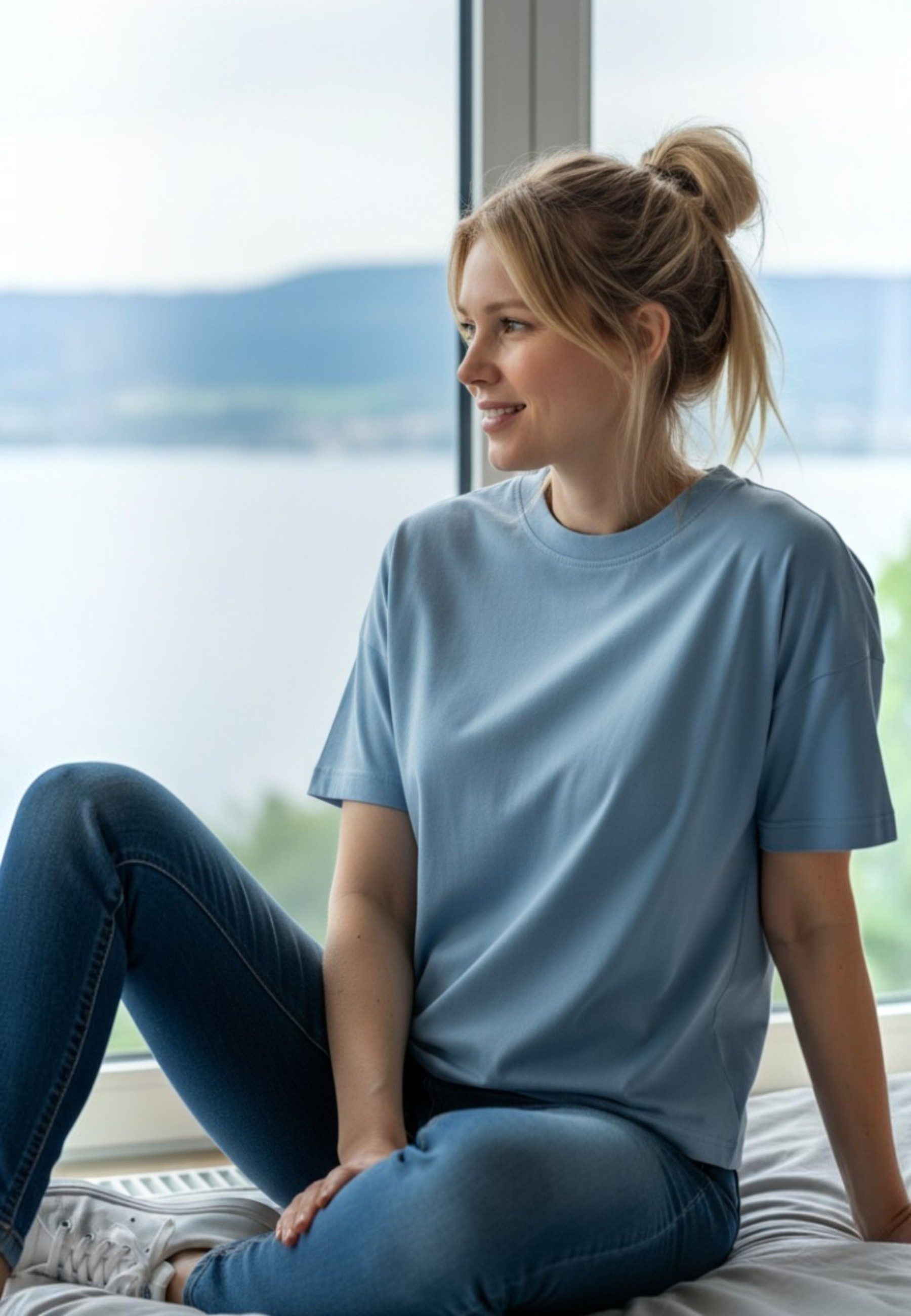 salzhaut T-Shirt LEEV Damen Oversized salzhaut T-Shirt – bequeme Qualität und nordisch klares Design